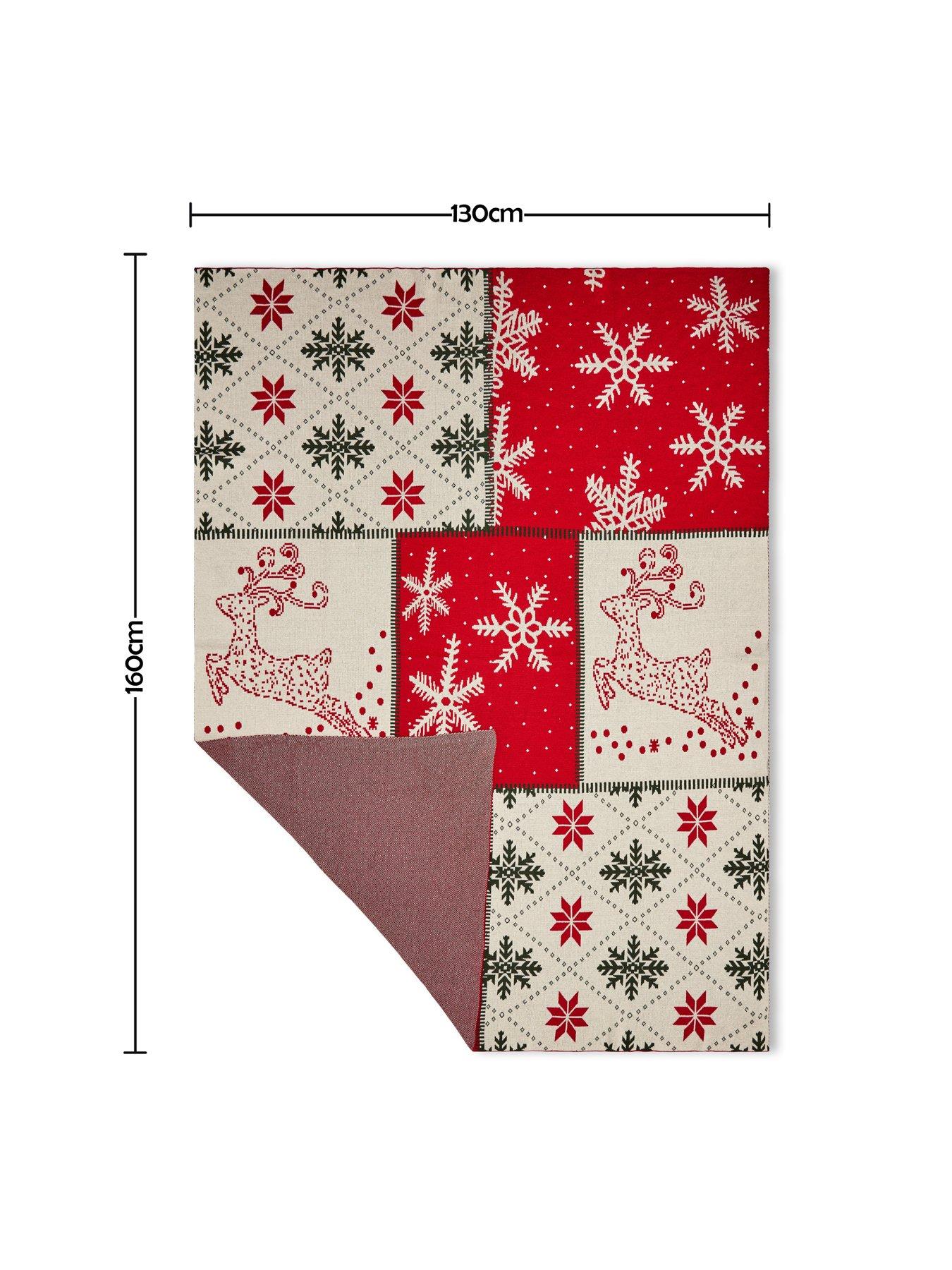 Image 5 of 6 of The Very Collection Christmas Patchwork Throw