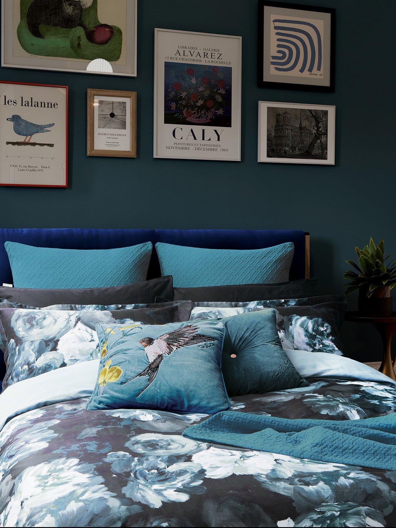 Ted Baker Semi Plain Cushion Blue Very