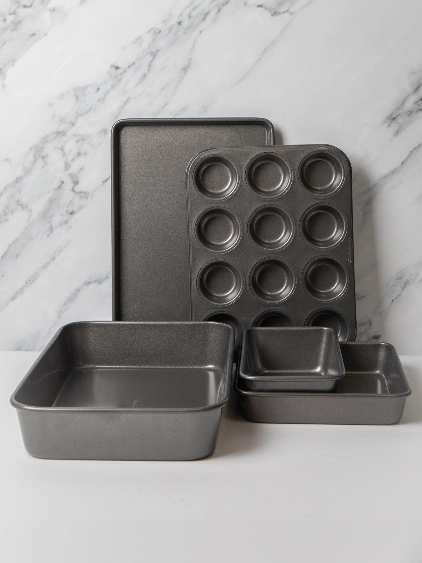 Image 1 of 7 of MasterClass Non-stick Large Roasting Pan, Non-stick Baking Tray, Non-stick Twelve Hole Deep Baking Pan, Non-stick Bake Pan Square, Non-stick Loaf Pan