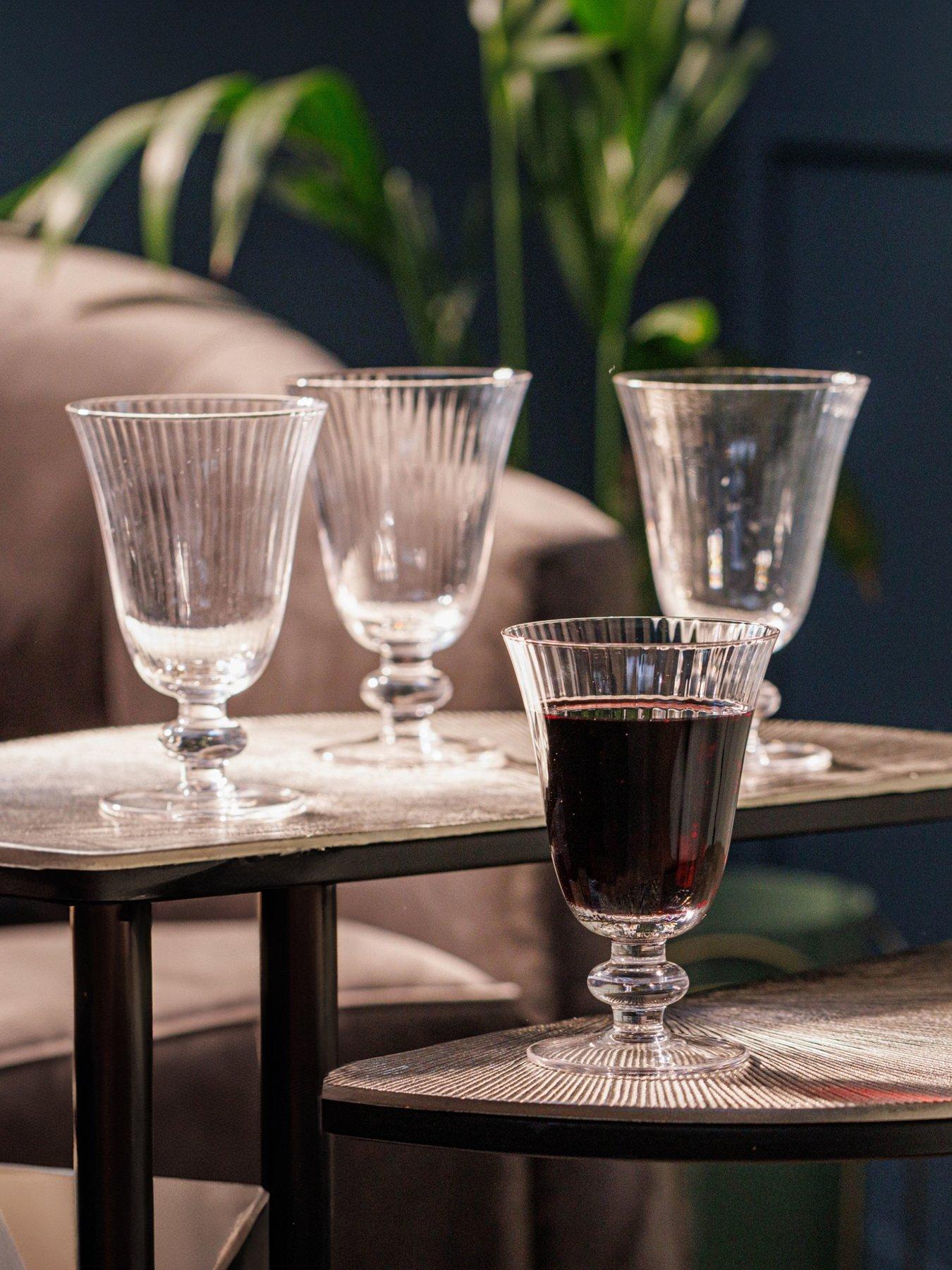 Product photograph of Mikasa Salerno Crystal Wine Glasses Ndash Set Of 4 from very.co.uk