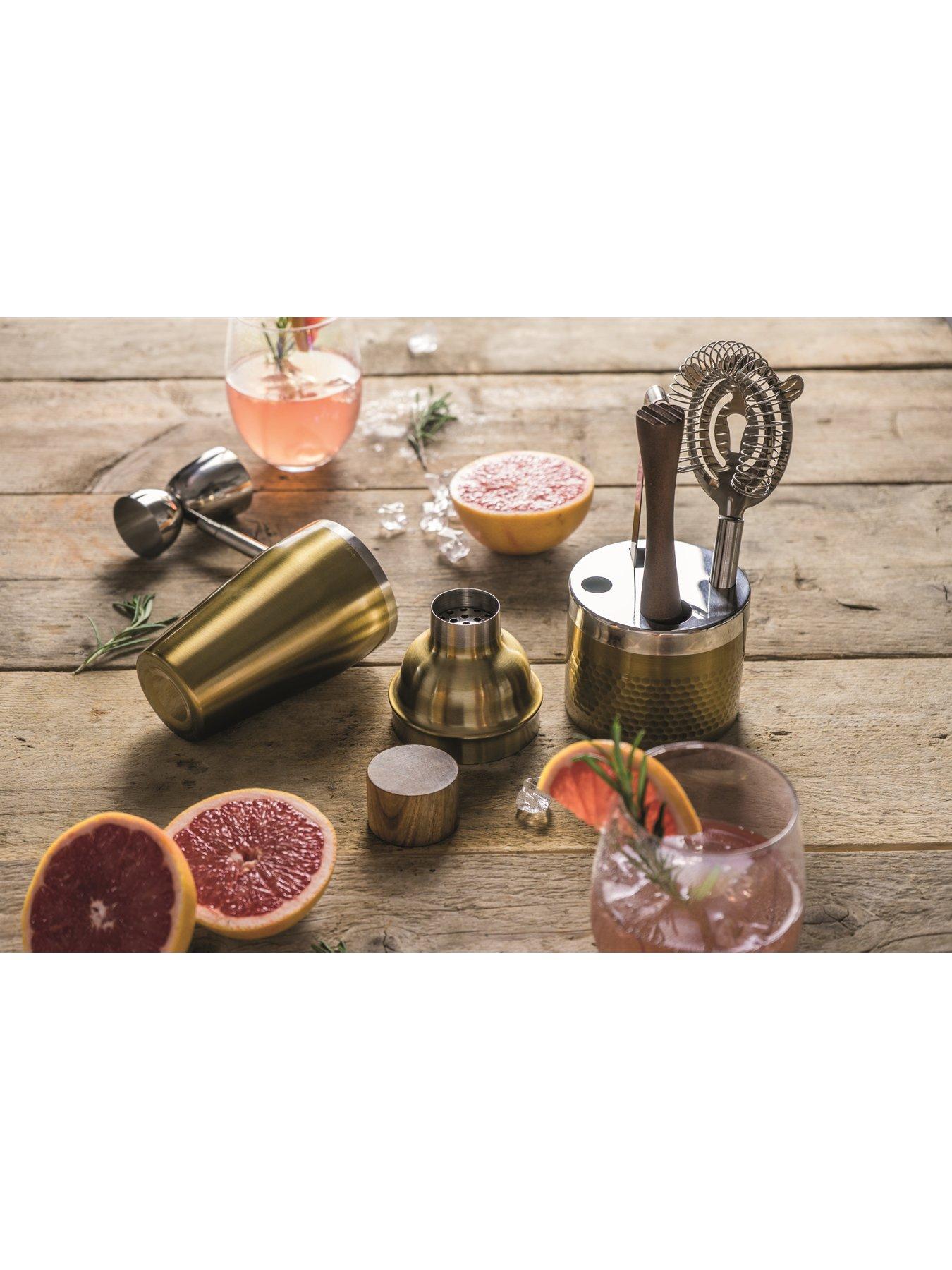 Image 3 of 5 of BarCraft 6 Piece Cocktail Making Tool Set, Gold Finish