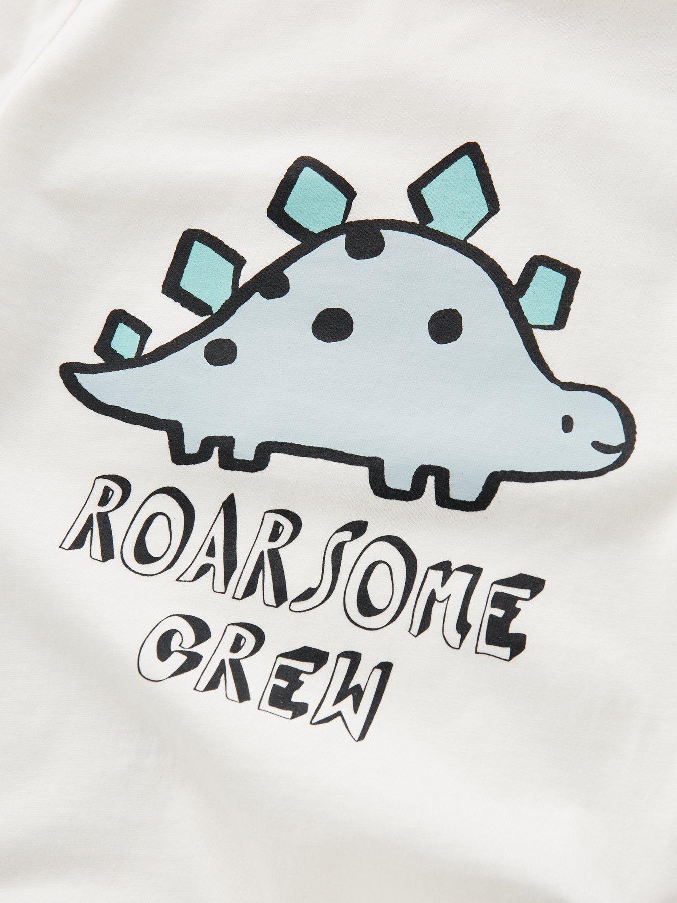 Image 3 of 4 of Everyday Boys Dinosaur Print Short Sleeve T-Shirt and Short Set - Multi