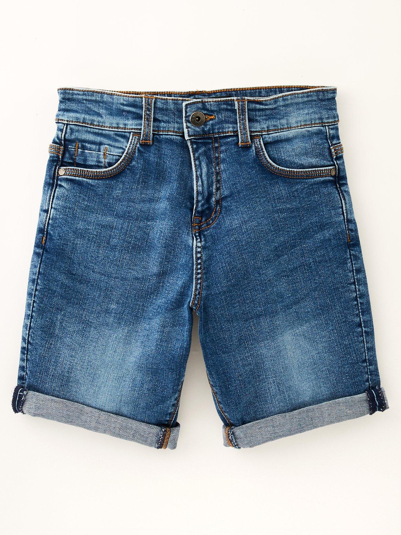 undefined Boys Pull On Denim Shorts - Multi