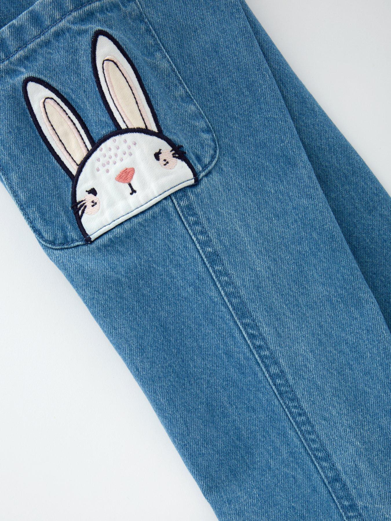 Image 4 of 4 of Mini V by Very Girls Bunny Button Jean - Blue