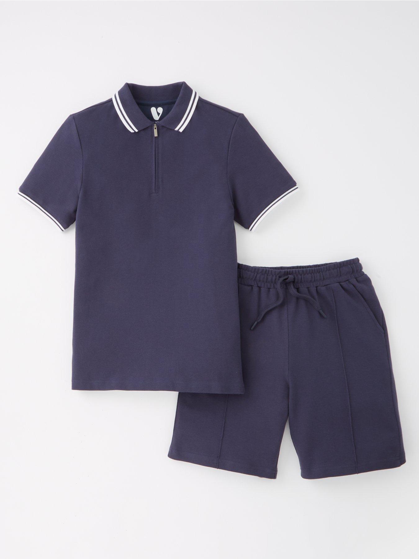 Image 1 of 4 of V by Very Boys Polo and Short Set - Navy
