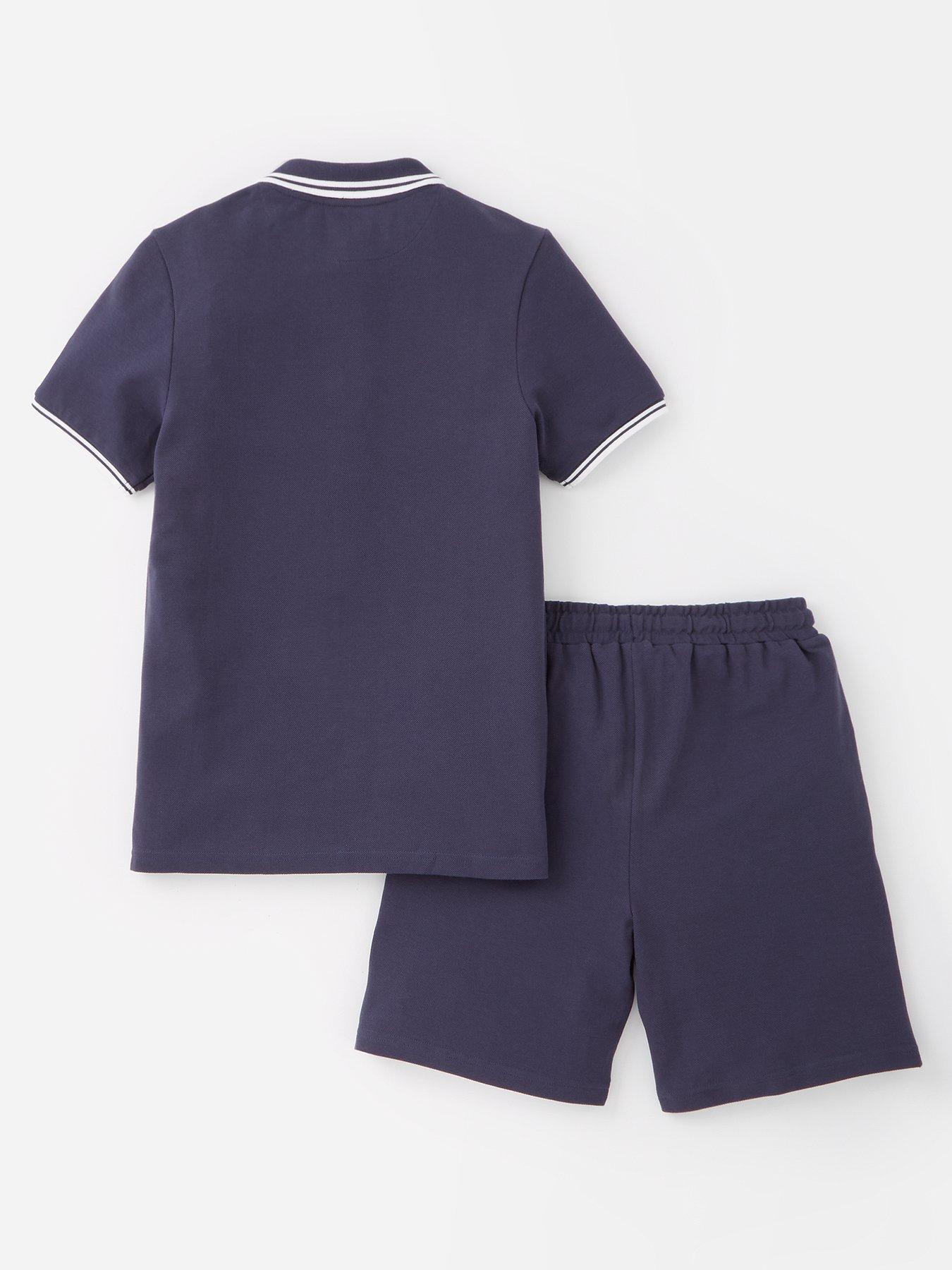 Image 2 of 4 of V by Very Boys Polo and Short Set - Navy