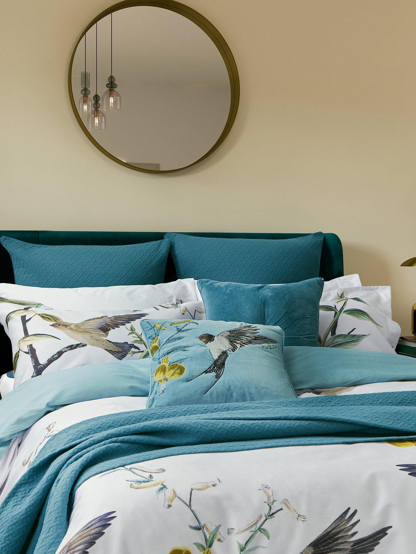 Product photograph of Ted Baker Matellase Accessories Pillowsham- Blue from very.co.uk