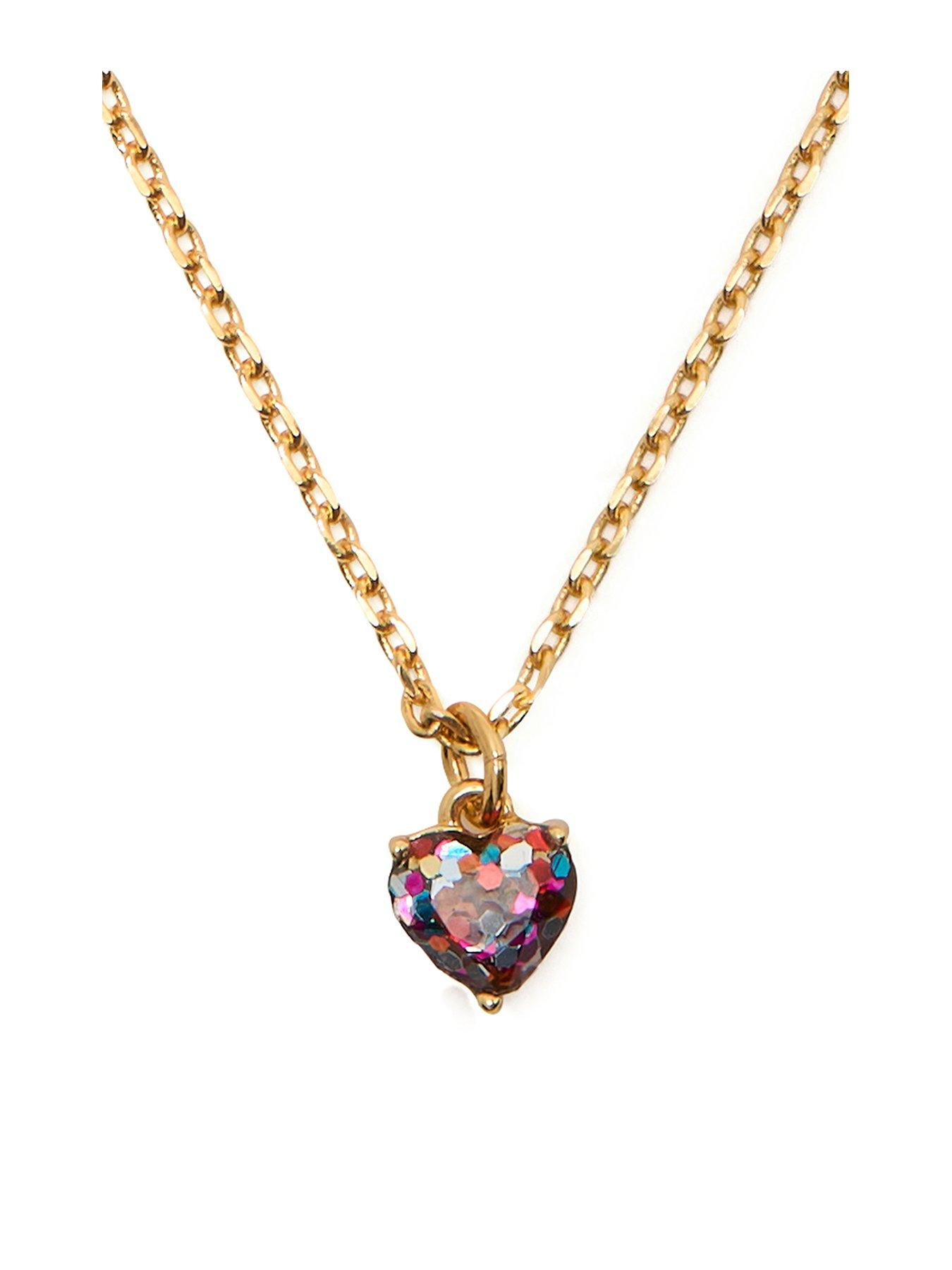 Product photograph of Kate Spade New York My Love Mini Pendant Necklace - Multi from very.co.uk