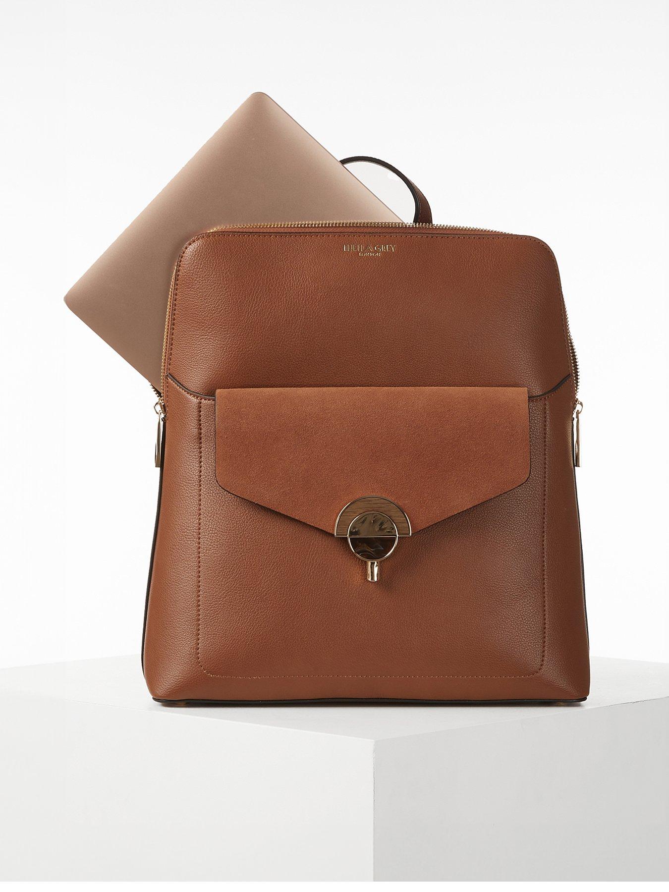 Luella Grey Mayara Conker Laptop Backpack | Very.co.uk