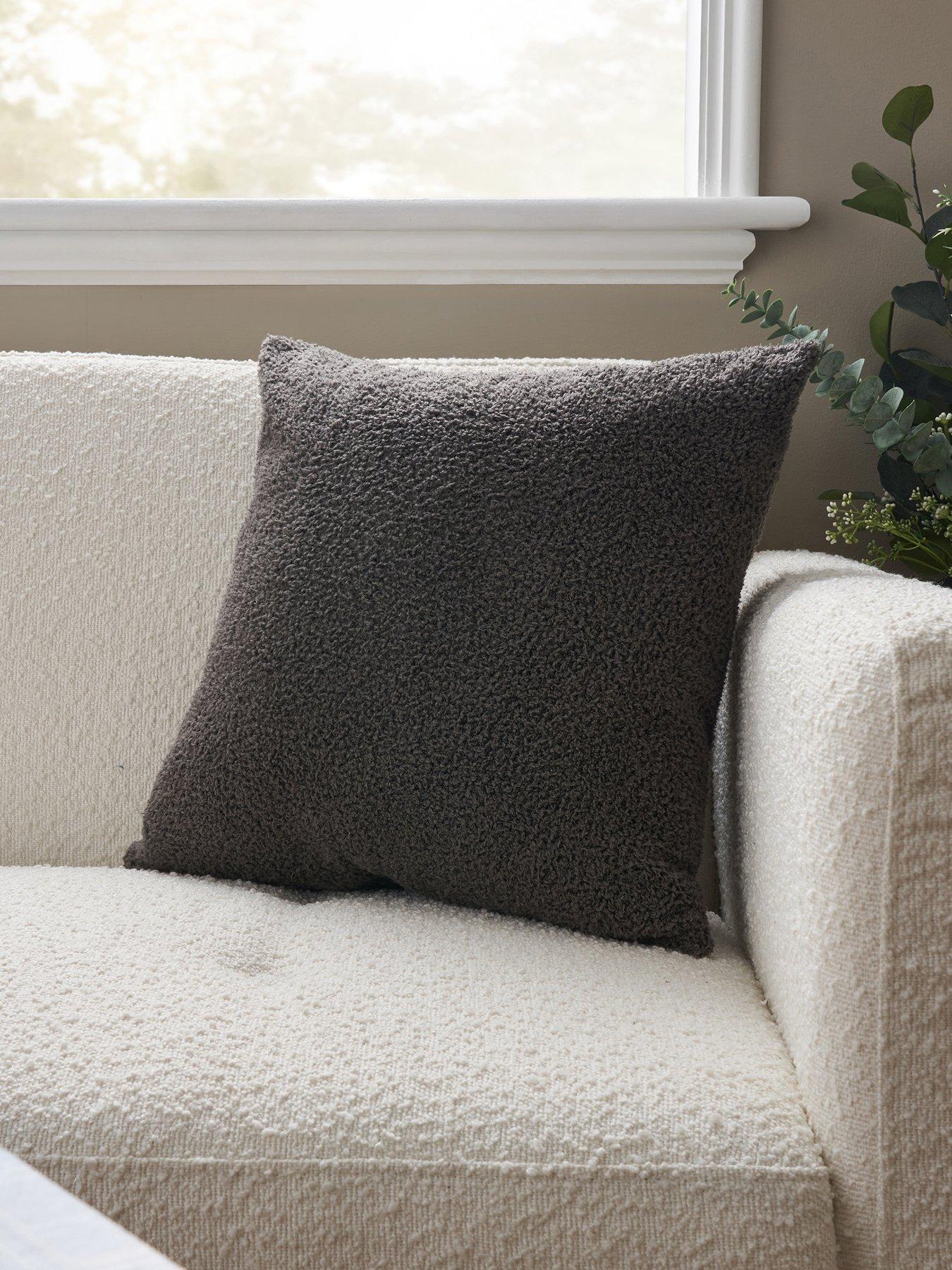 Product photograph of Very Home Really Soft Teddy Fleece Cushion 45 X 45cm from very.co.uk