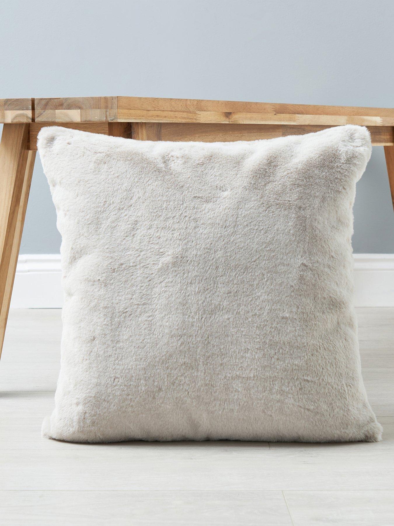 Product photograph of Very Home Faux Fur Cushion 45 X 45cm from very.co.uk