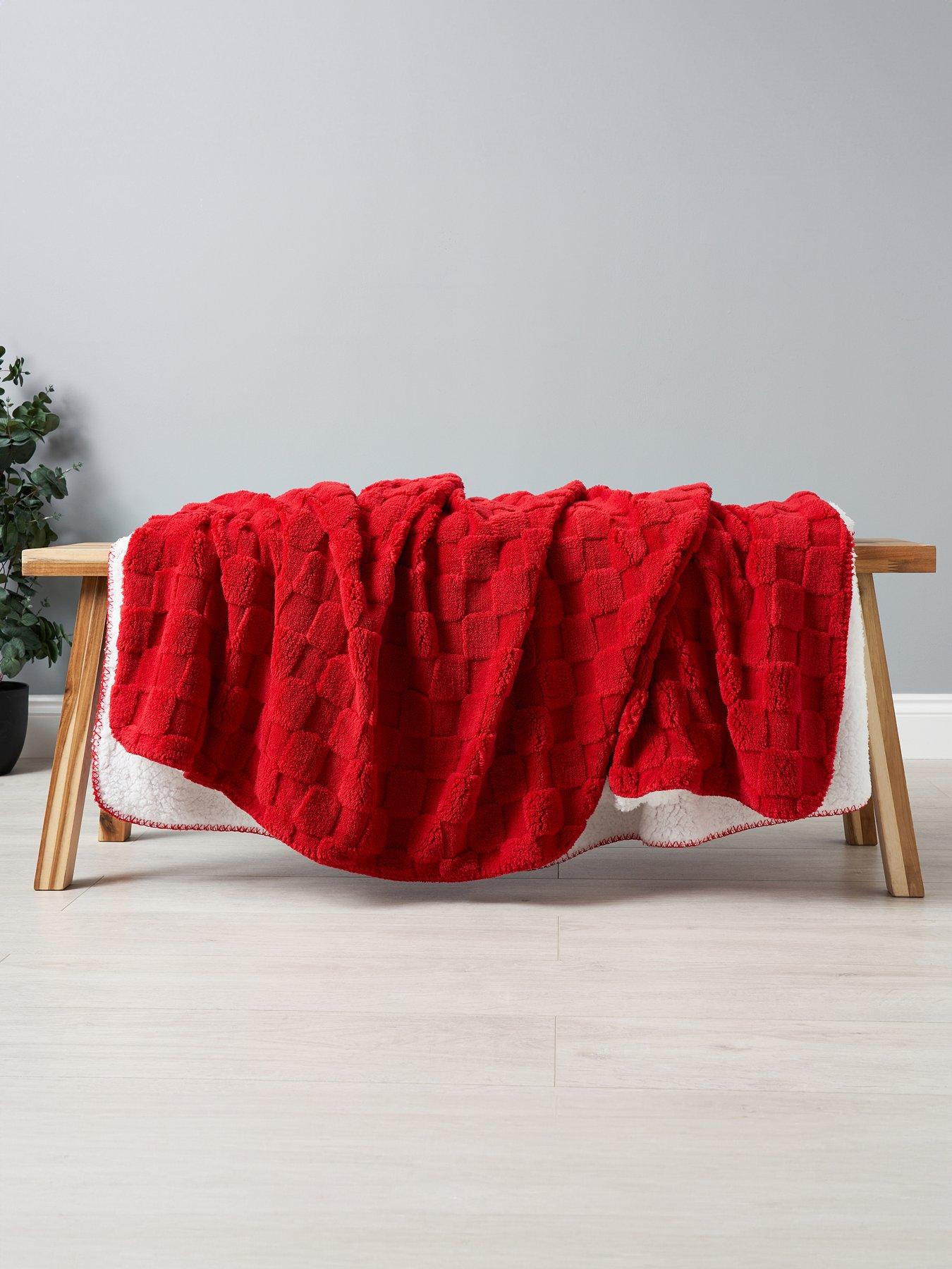 undefined Checkerboard Throw With Sherpa Backing