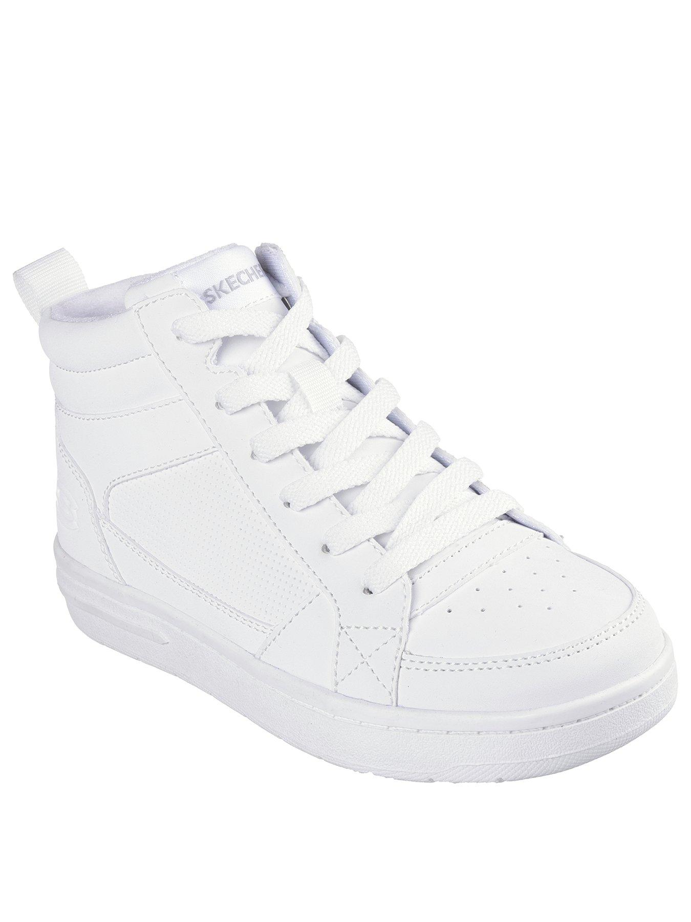 Skechers white high tops clearance