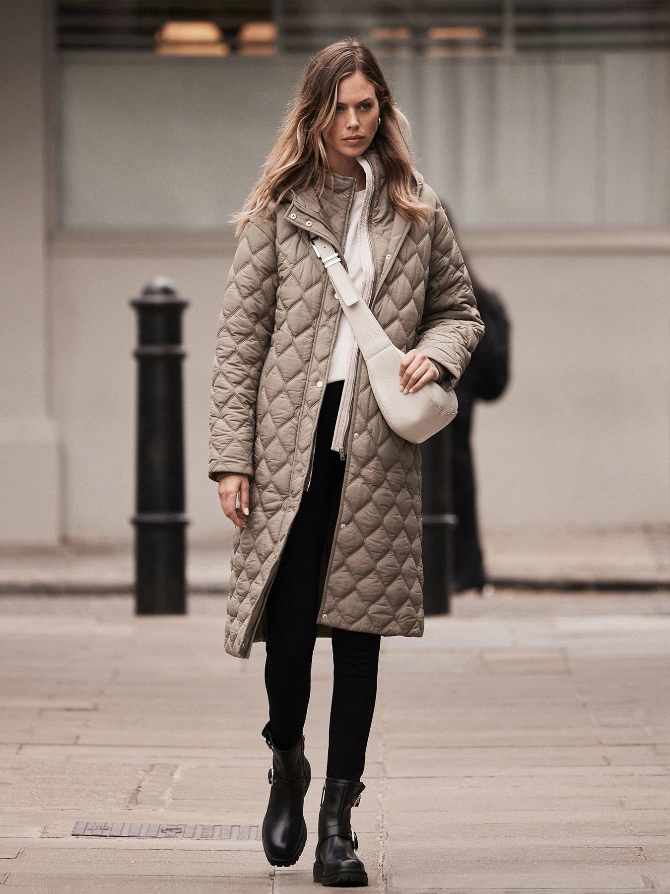 Mint velvet white coat best sale