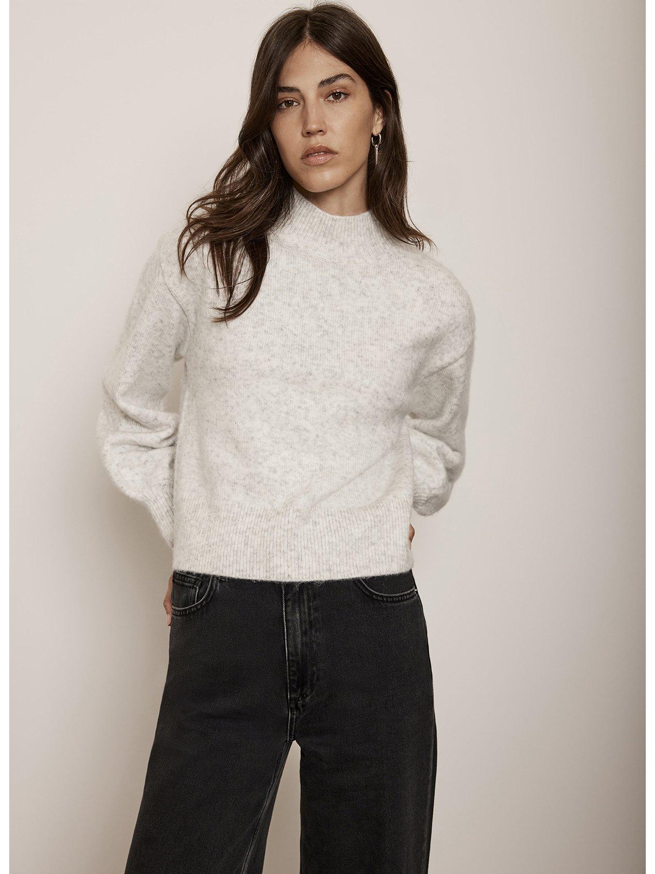 Grey High Neck Jumper