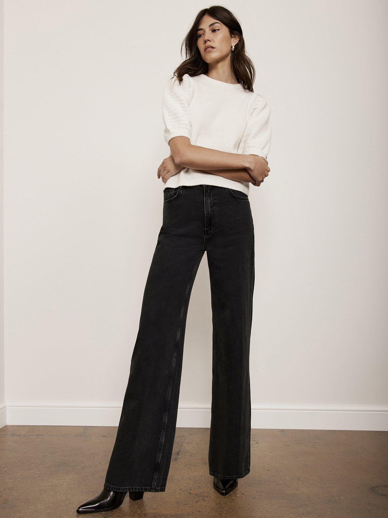 Image 1 of 6 of Mint Velvet Ivory Bow Back Knit Top