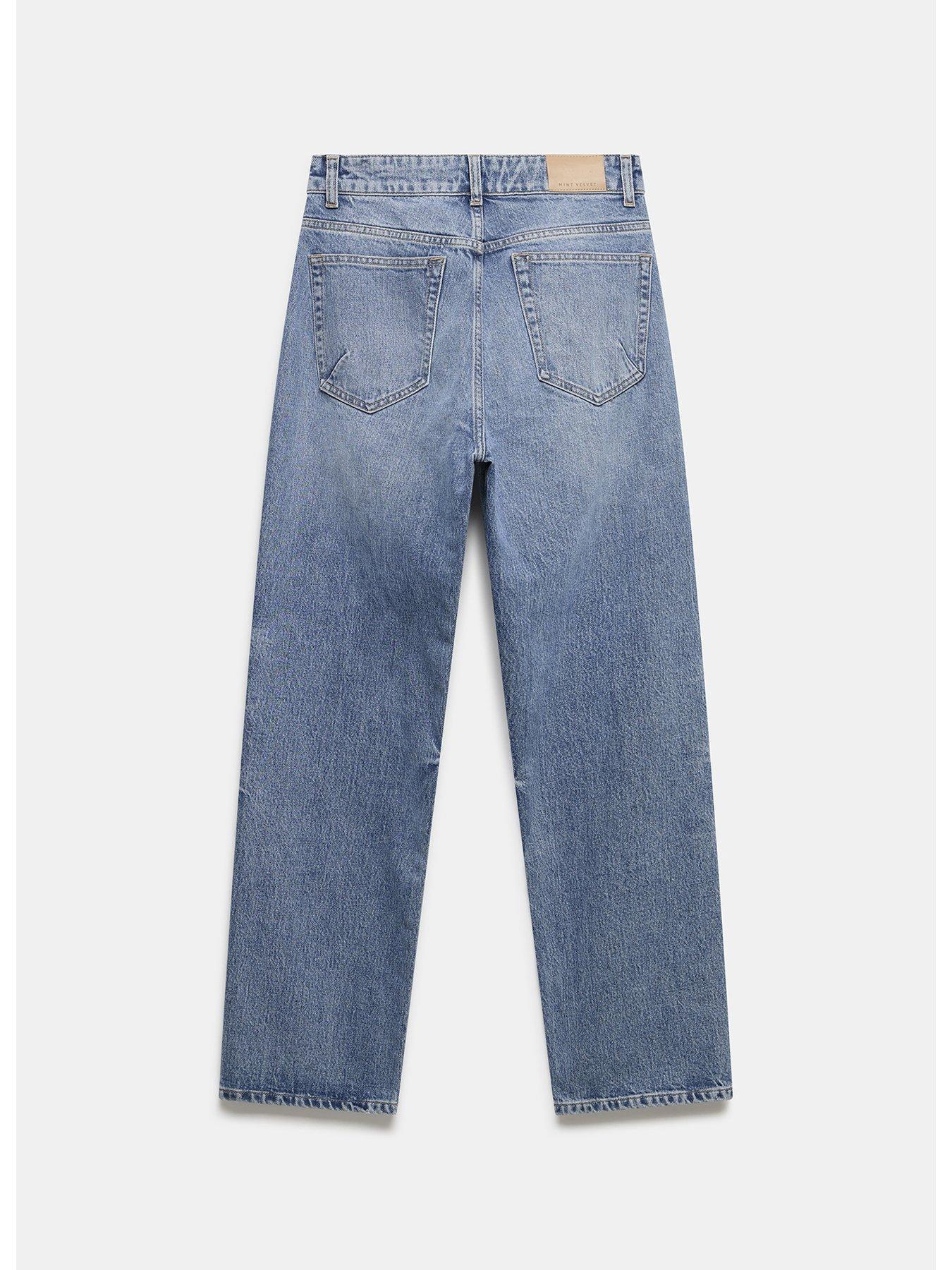 Image 5 of 5 of Mint Velvet Midi Indigo Straight Jean - Blue