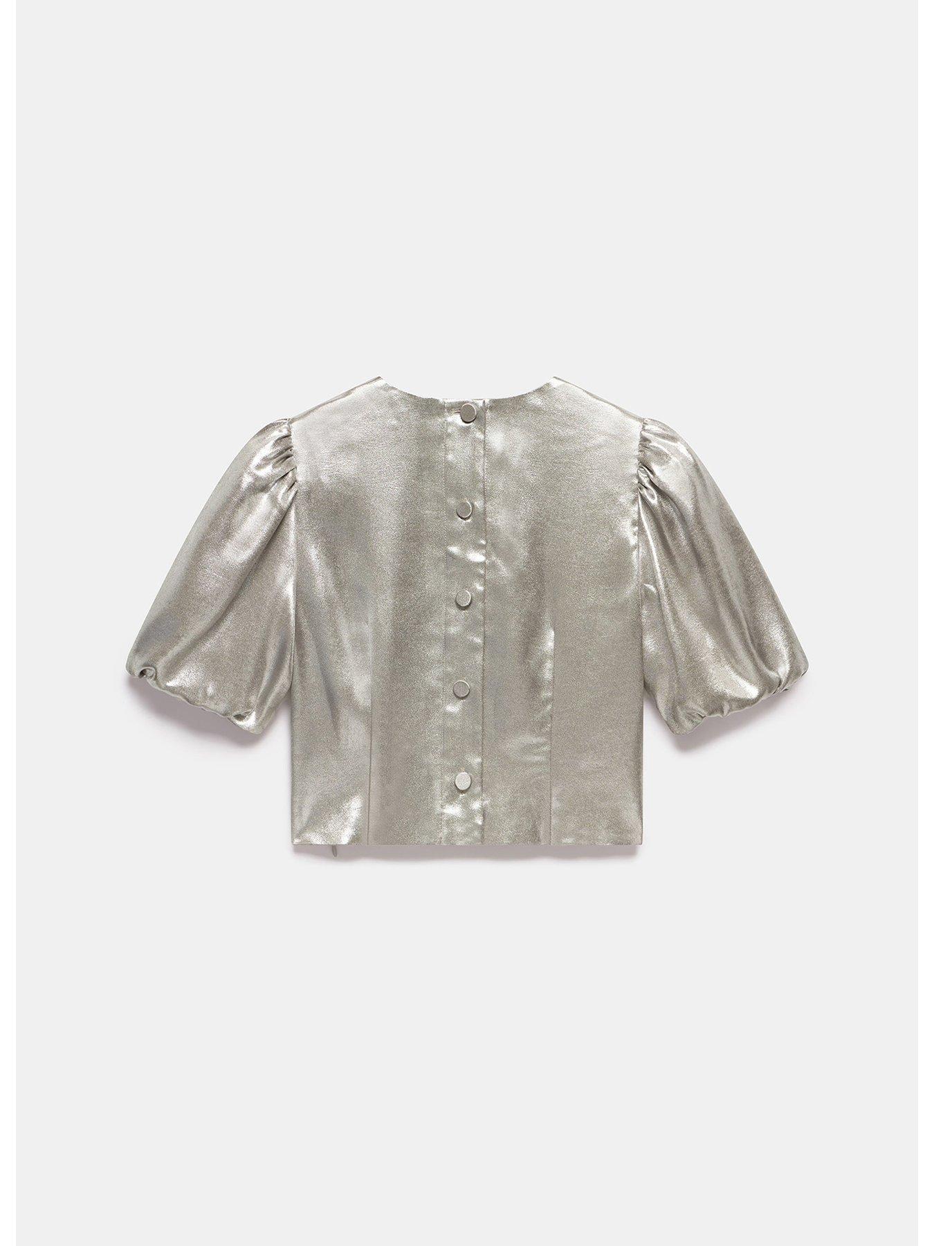 Mint velvet metallic top on sale