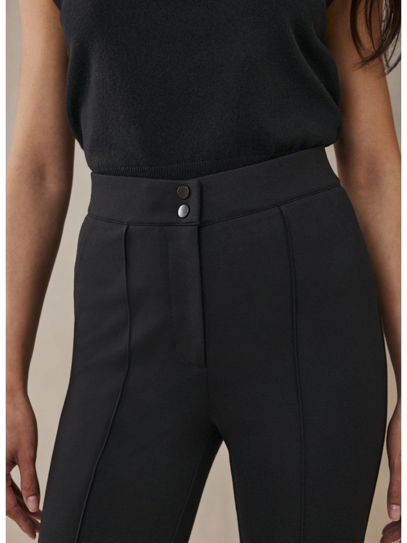 Image 4 of 6 of Mint Velvet Seam Detail Tregging - Black
