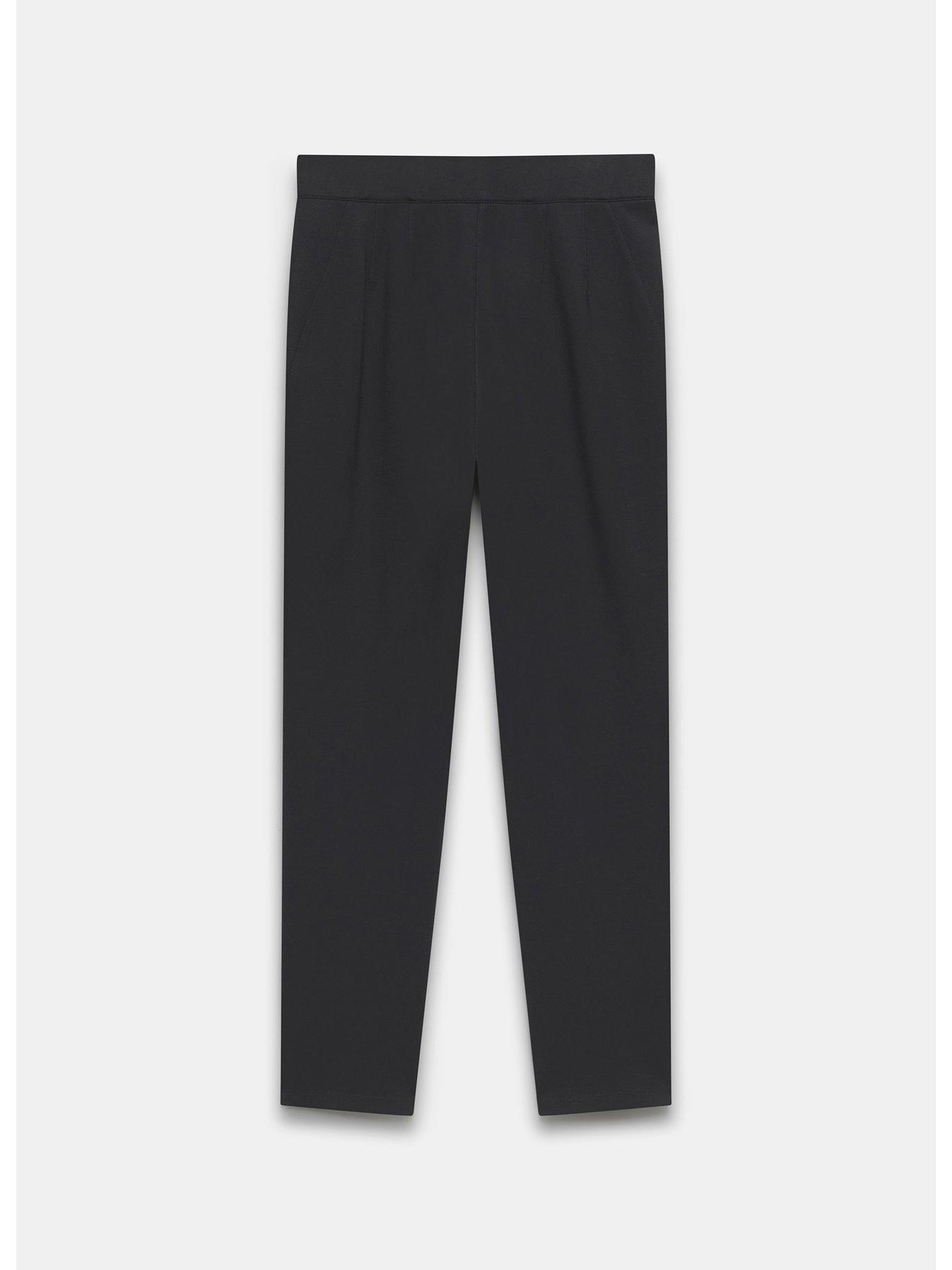 Image 6 of 6 of Mint Velvet Seam Detail Tregging - Black