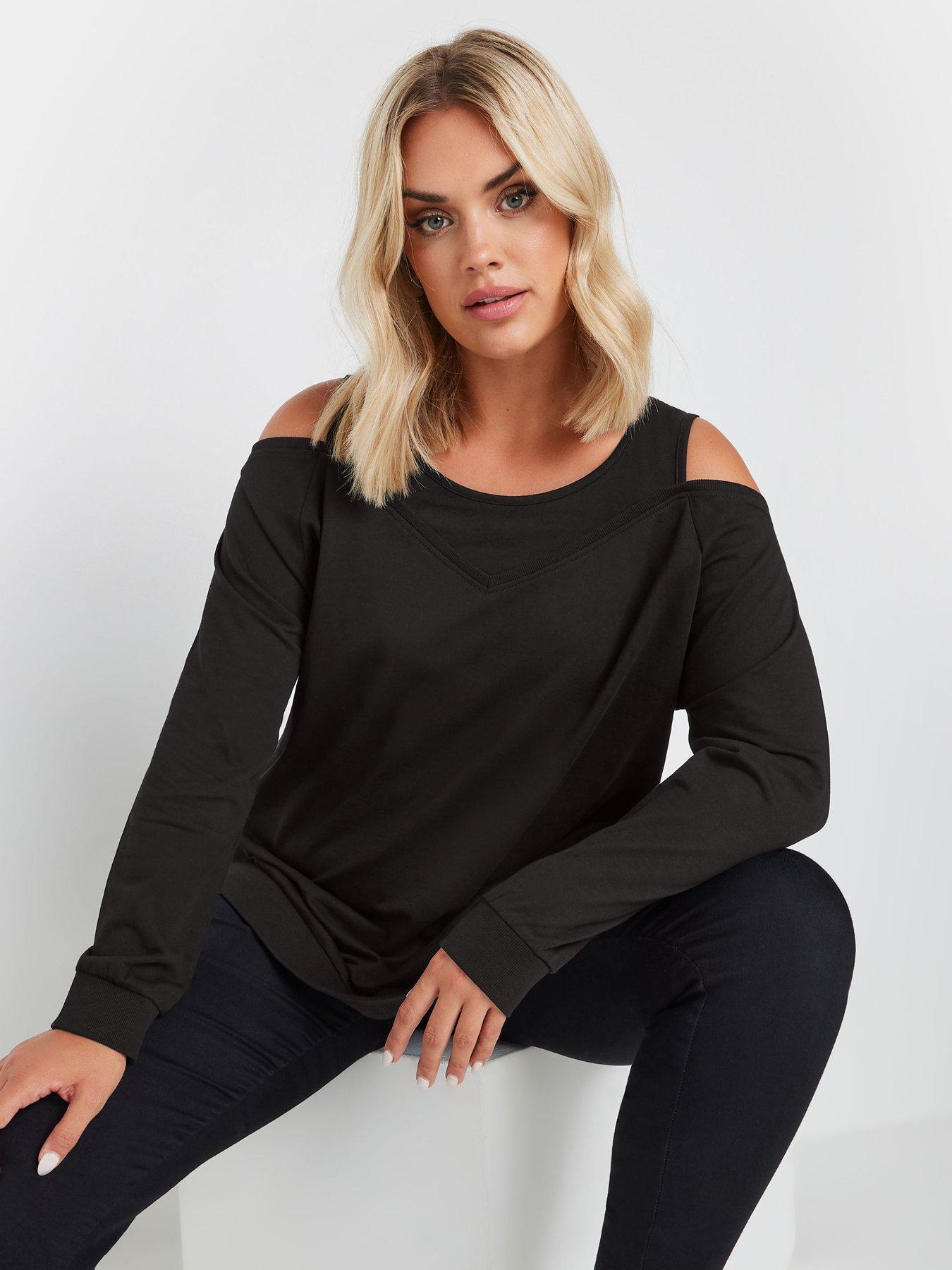 Curve Bardot Top Black
