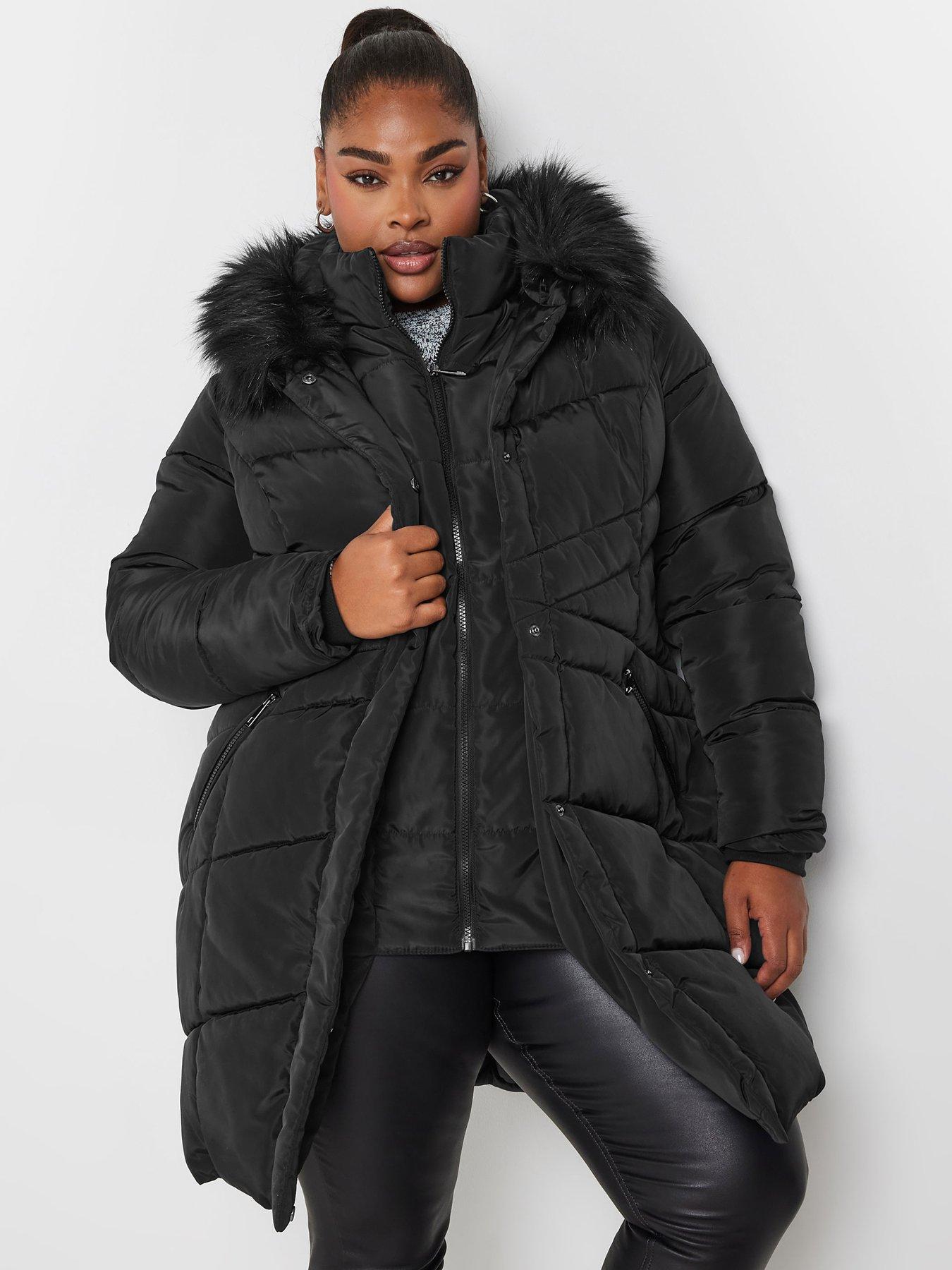 Plus size down jacket womens best sale