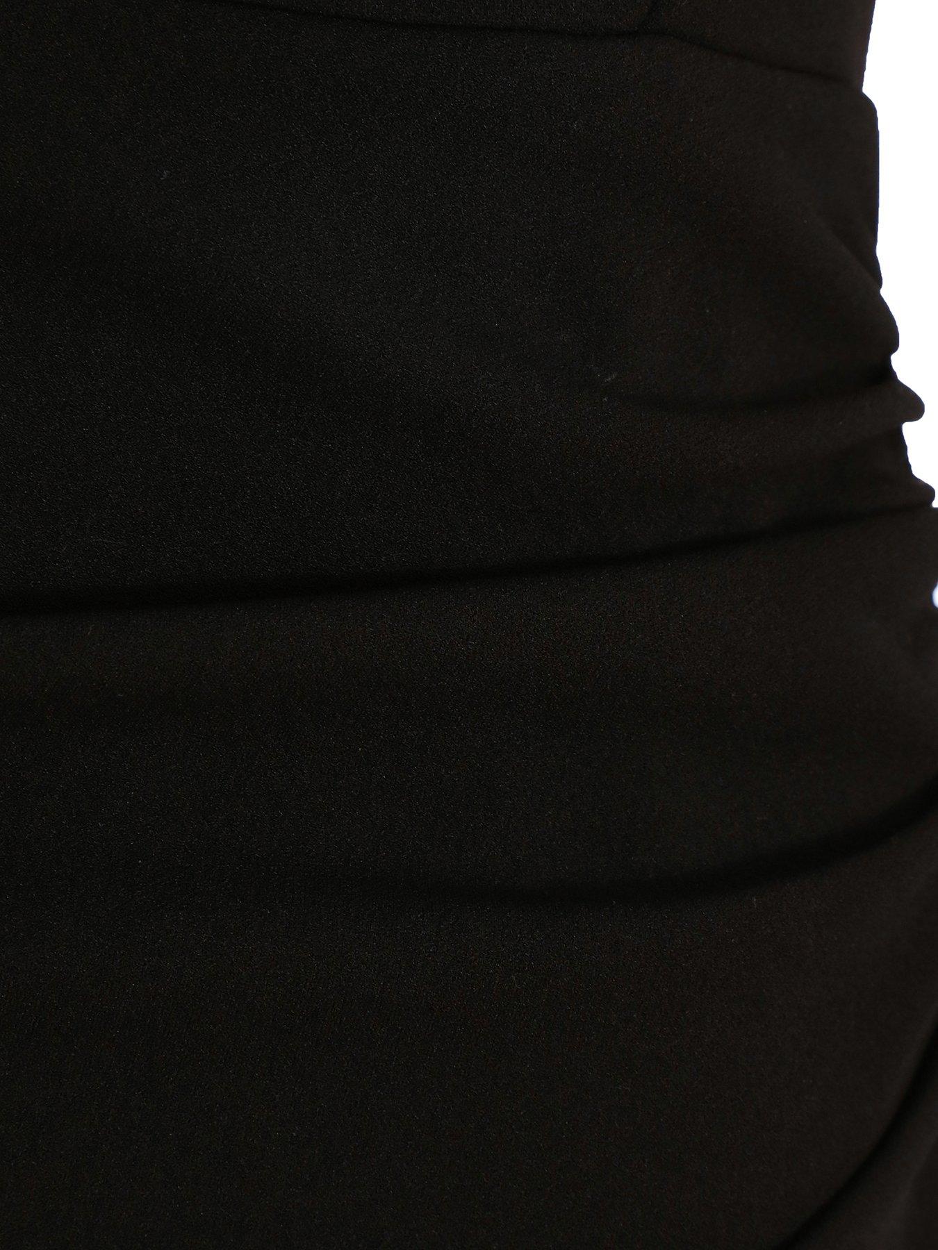 Image 6 of 6 of Quiz Black Bardot Wrap Maxi Dress