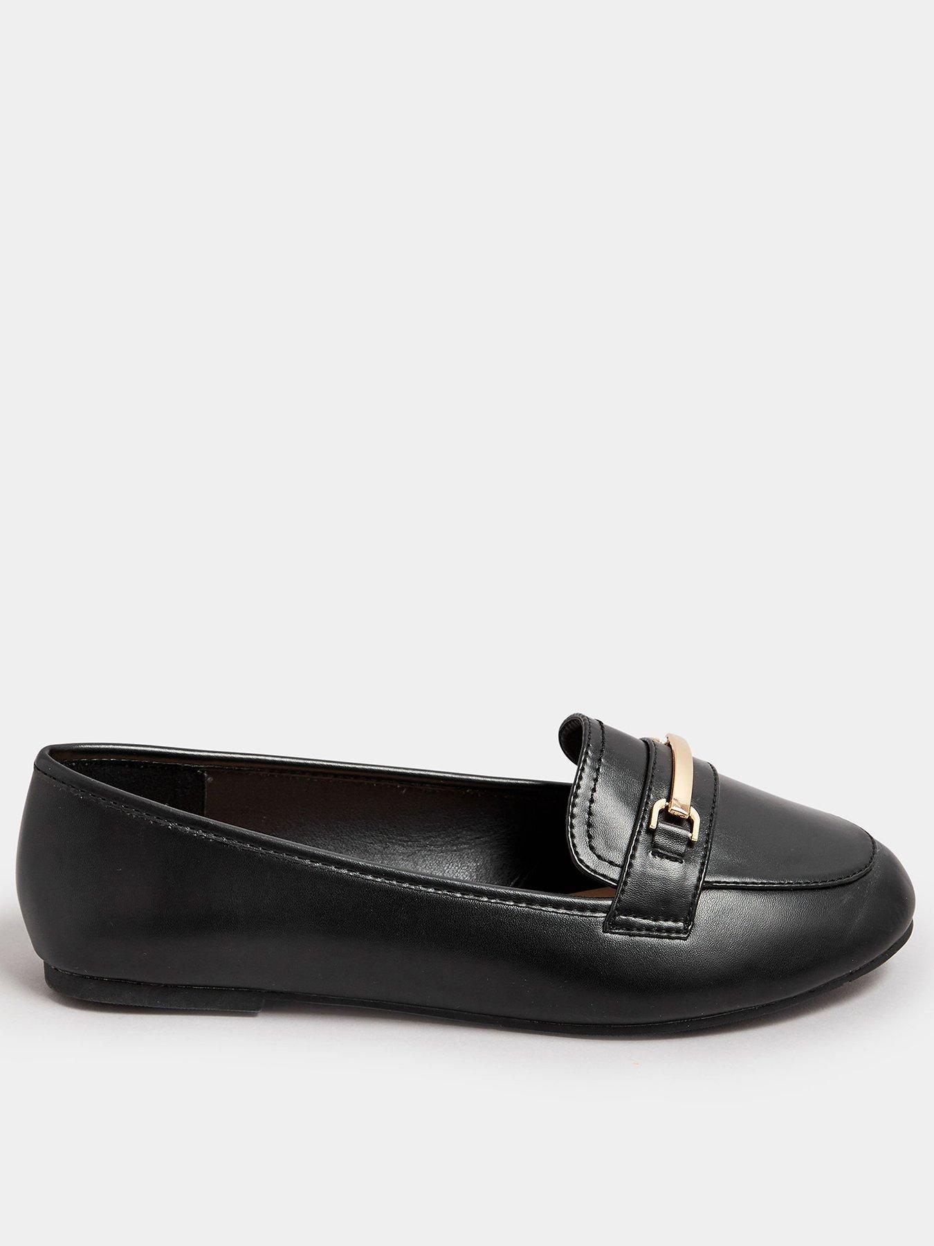 Yours Extra Wide Fit Pu Snaffle Loafer - Black, Black, Size 8Eee, Women