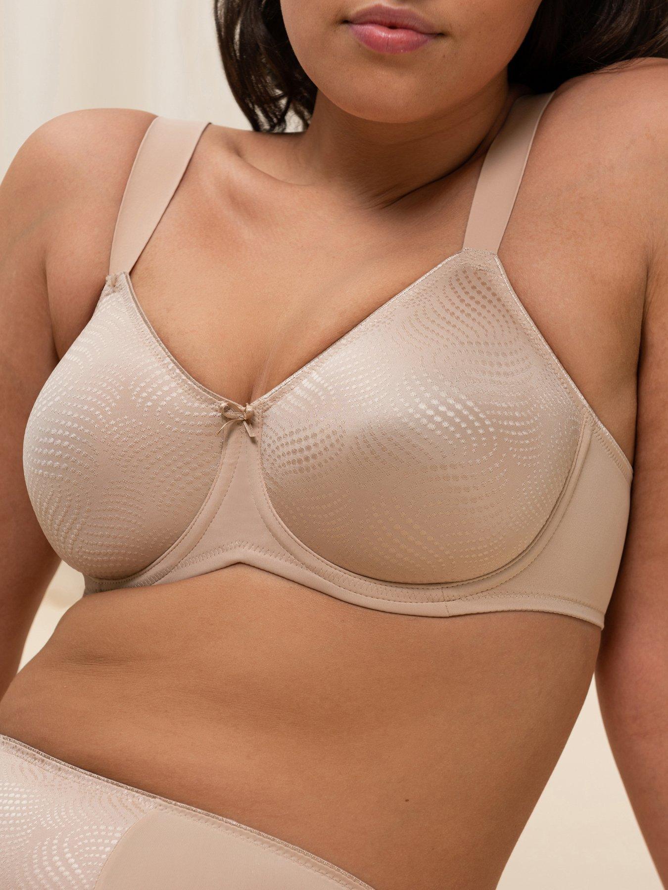 undefined Essential Minimizer bra - Beige