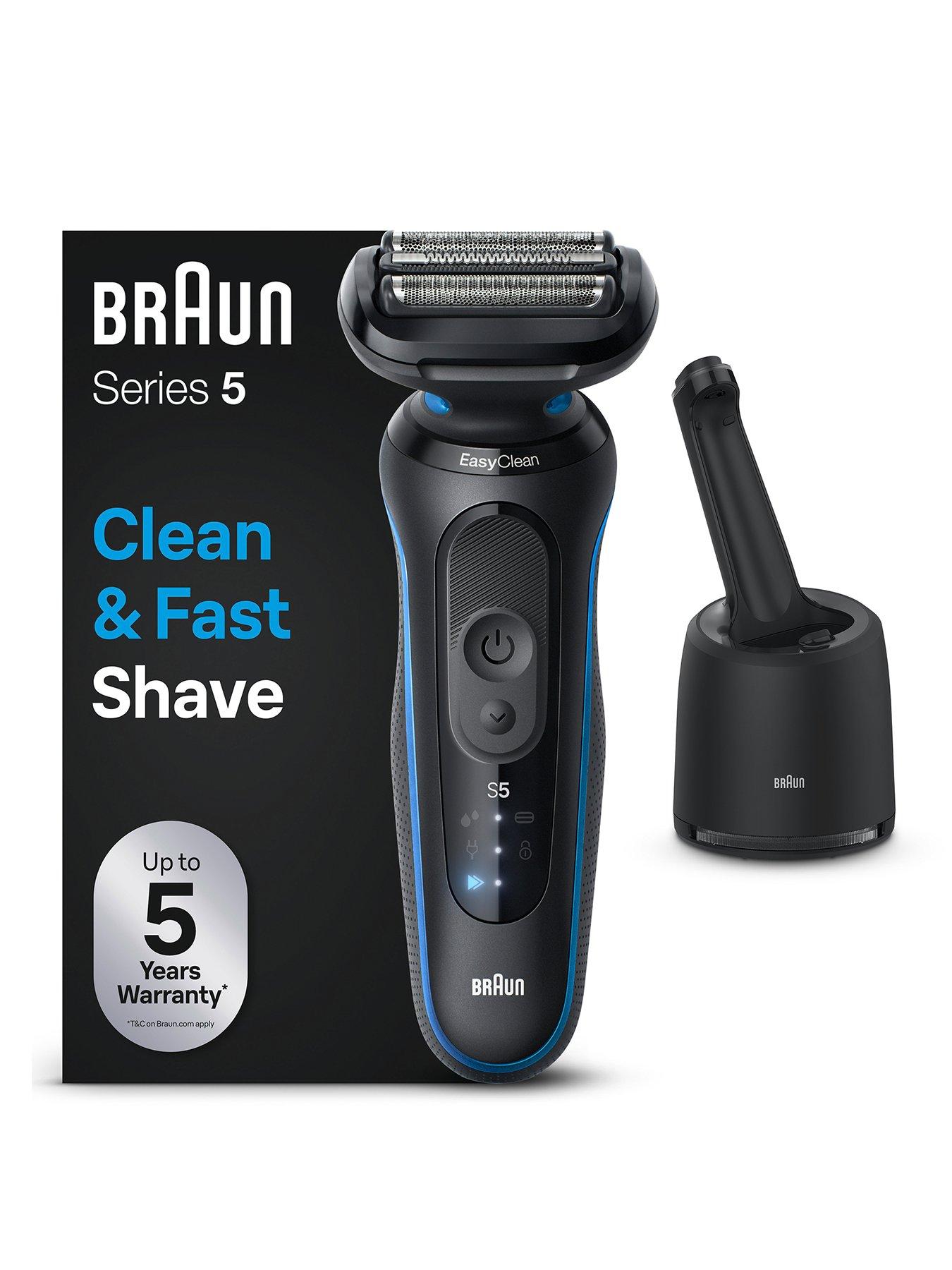Braun Electric Shaver, Series 5, With SmartCare Center, 52-B7000cc, Blue