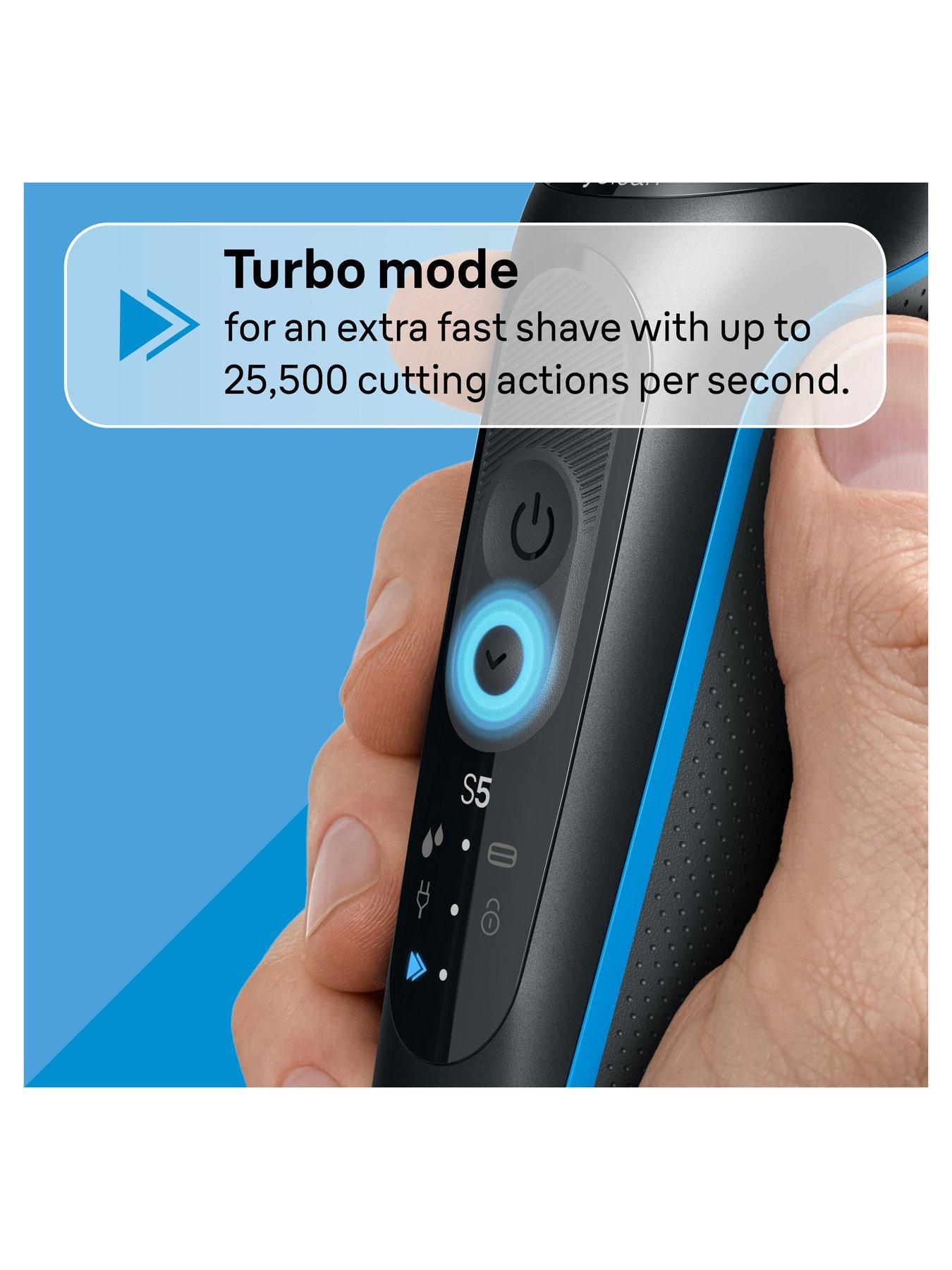 Image 4 of 7 of Braun Electric Shaver, Series 5, With SmartCare Center, 52-B7000cc, Blue
