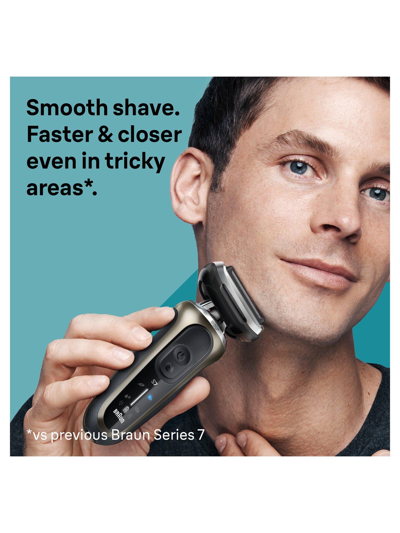 Image 2 of 8 of Braun Electric Shaver, Series 7, With SmartCare Center, EasyClick Attachments, 72-C7650cc,