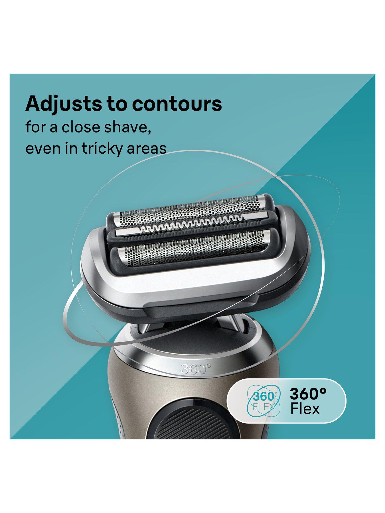 Image 3 of 8 of Braun Electric Shaver, Series 7, With SmartCare Center, EasyClick Attachments, 72-C7650cc,