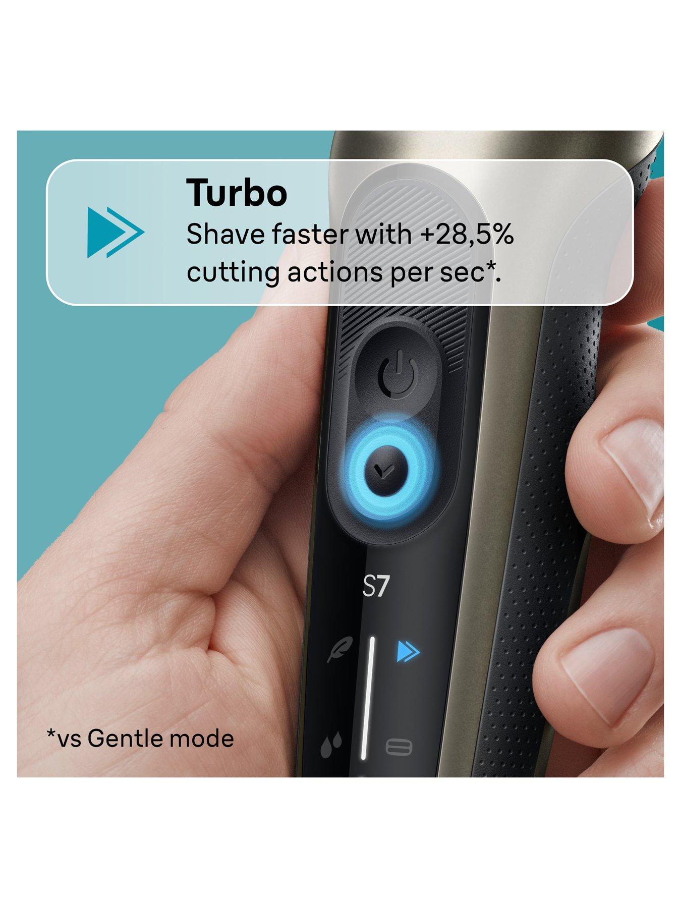 Image 4 of 8 of Braun Electric Shaver, Series 7, With SmartCare Center, EasyClick Attachments, 72-C7650cc,