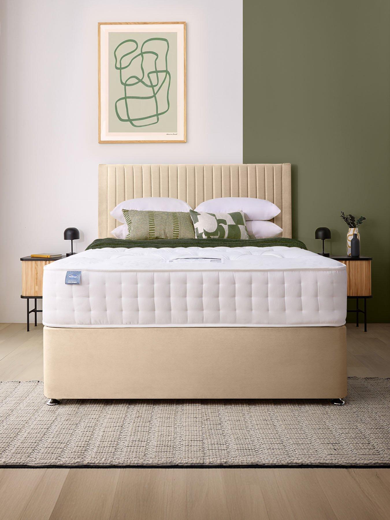 Silentnight 2000 Pocket Divan Bed with Storage Options (Headboard Included) - Medium Firm