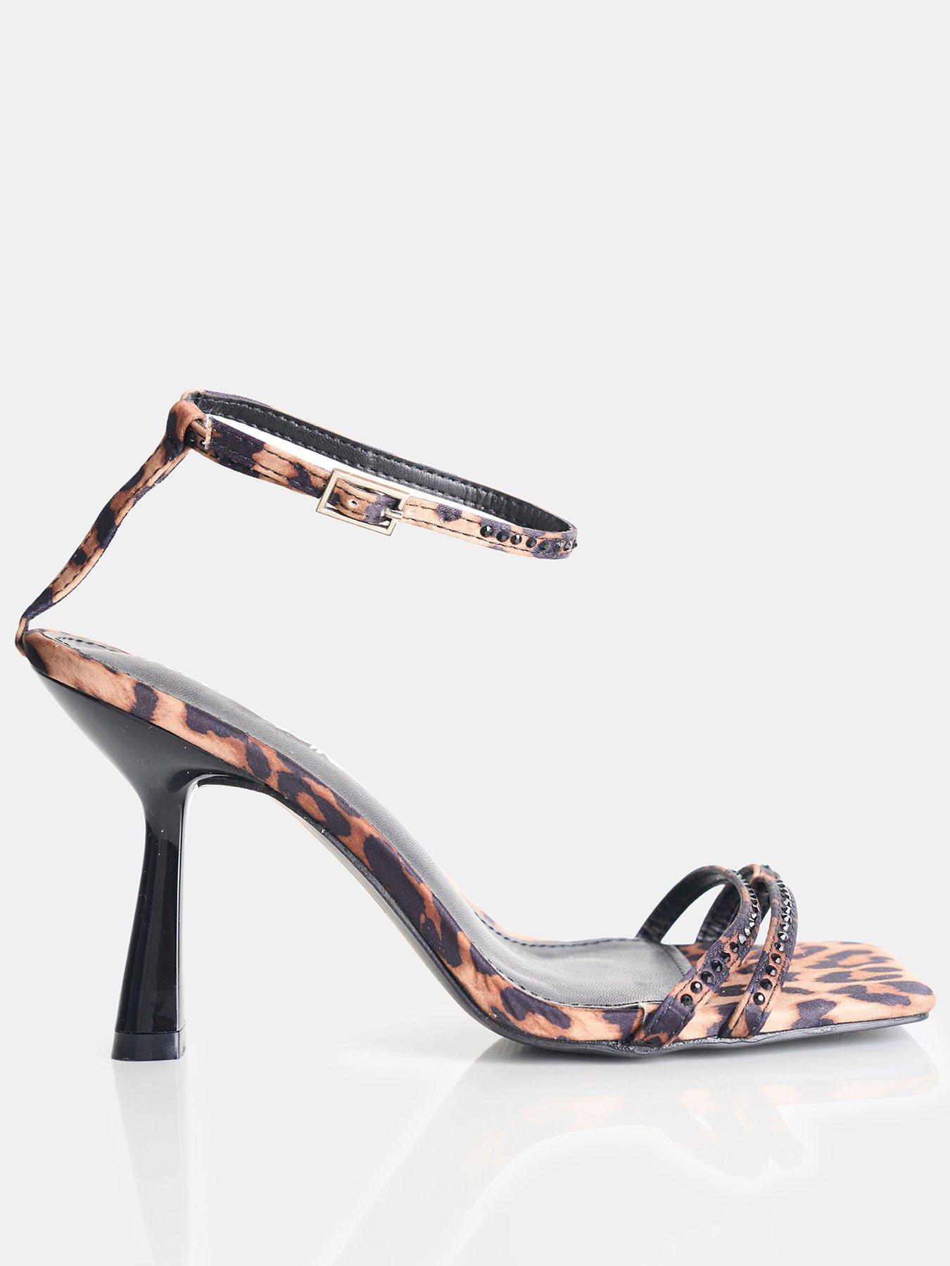 Jericho Midi Heels Leopard Print