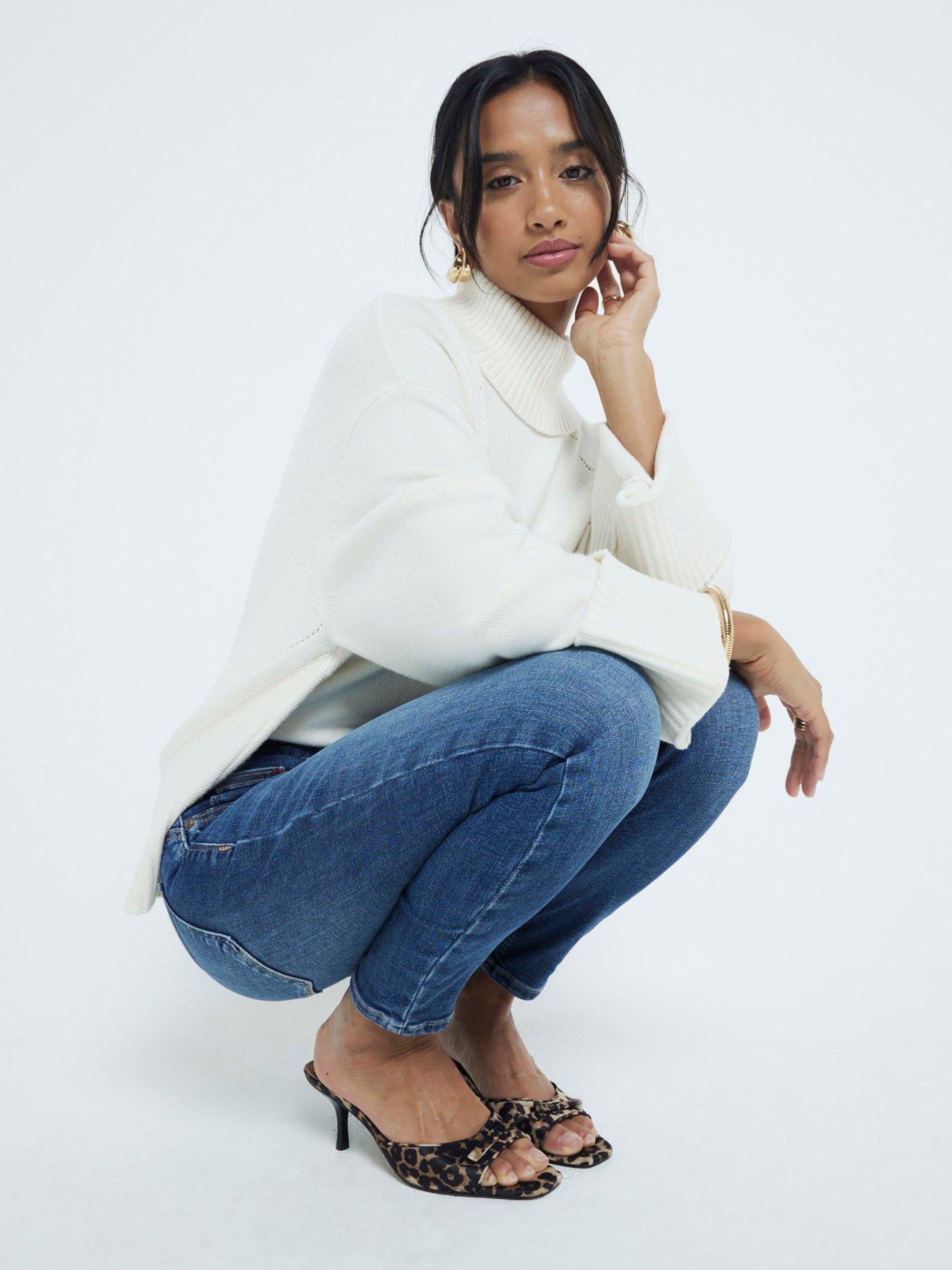 The Rylie High Rise Patch Jean-Denim main image 0