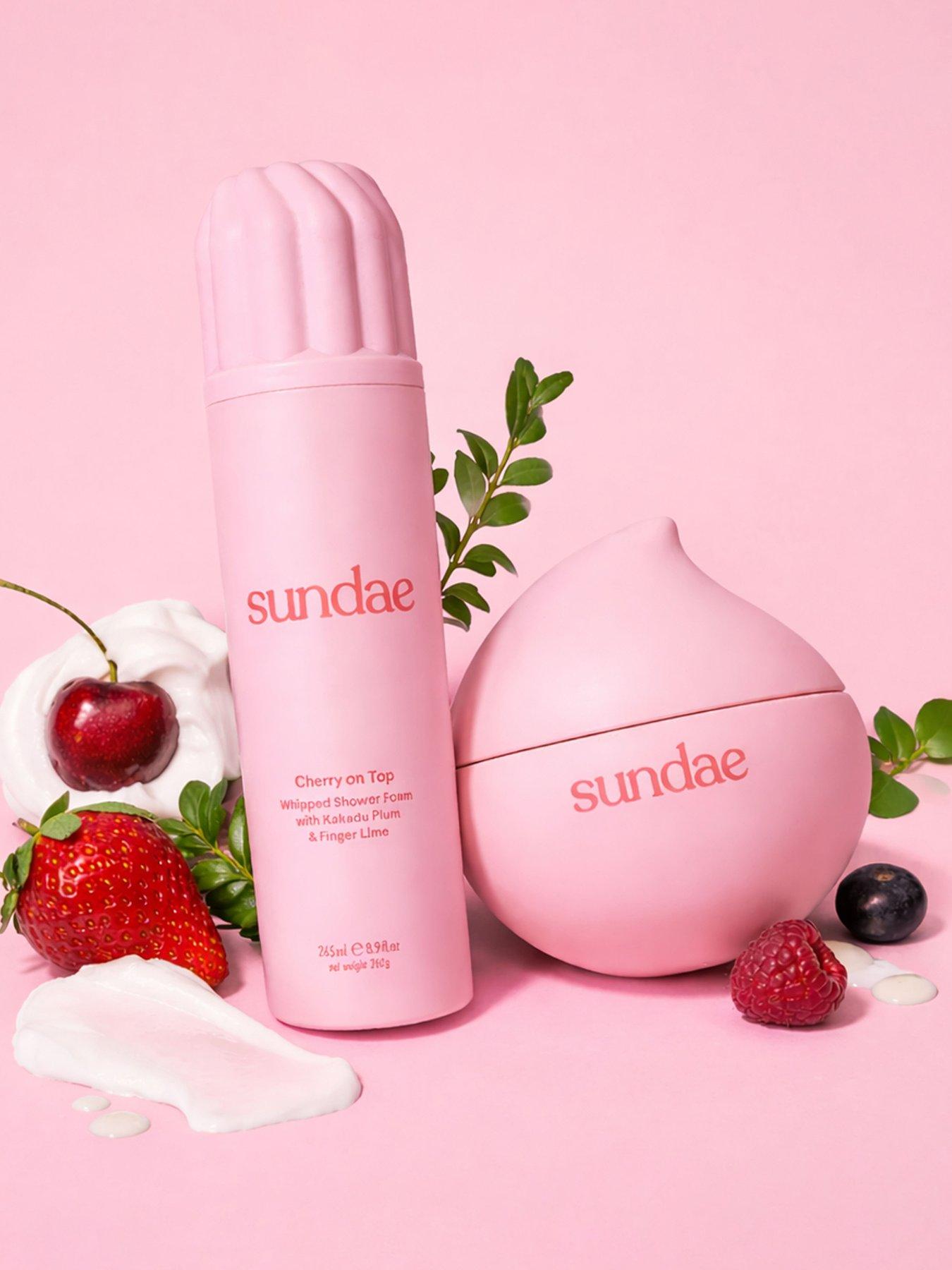Image 1 of 5 of Sundae Very Berry Whipped Moisturiser & Cherry Whipped Shower Foam Duo