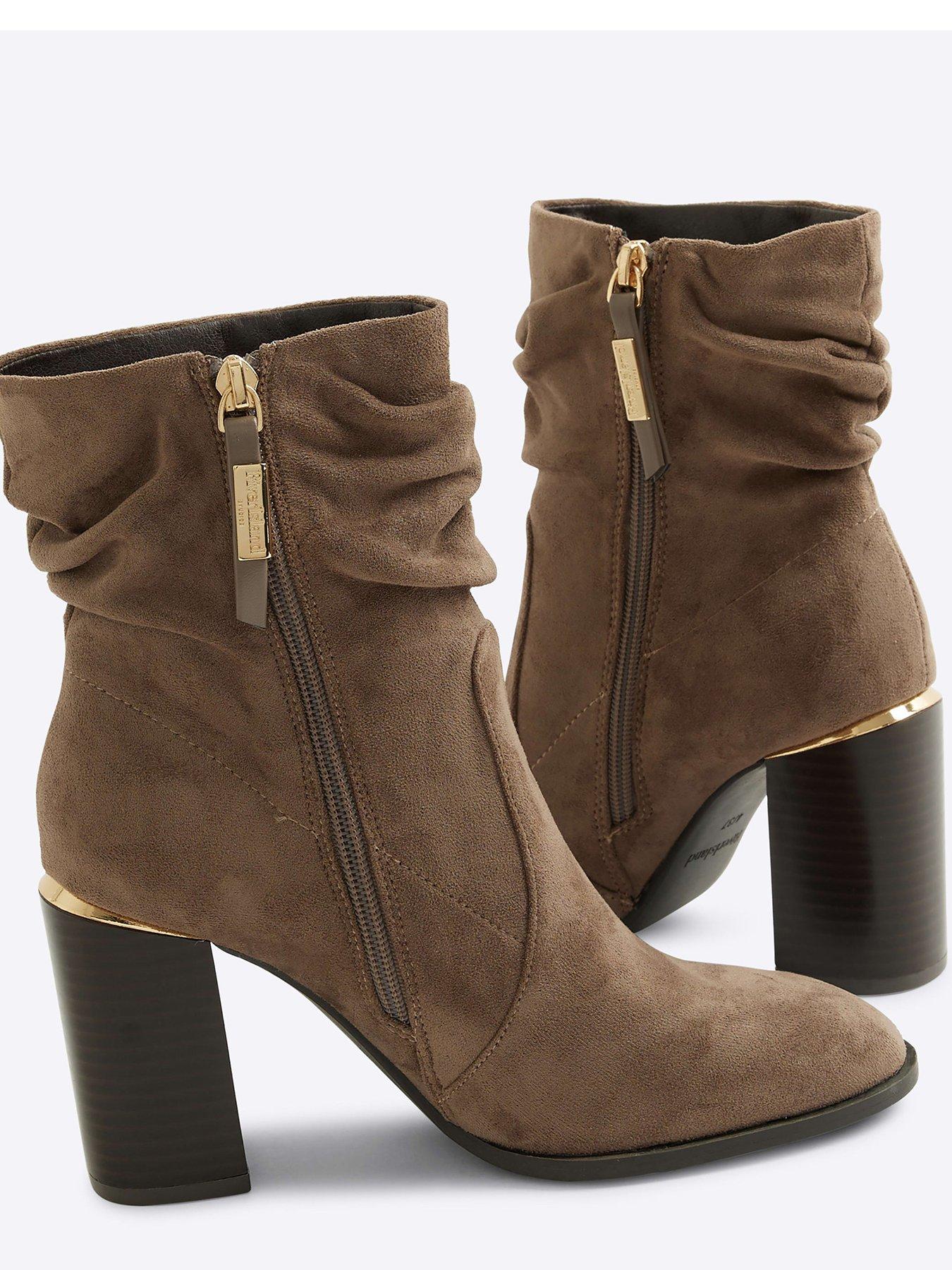 River island grey ankle boots hotsell