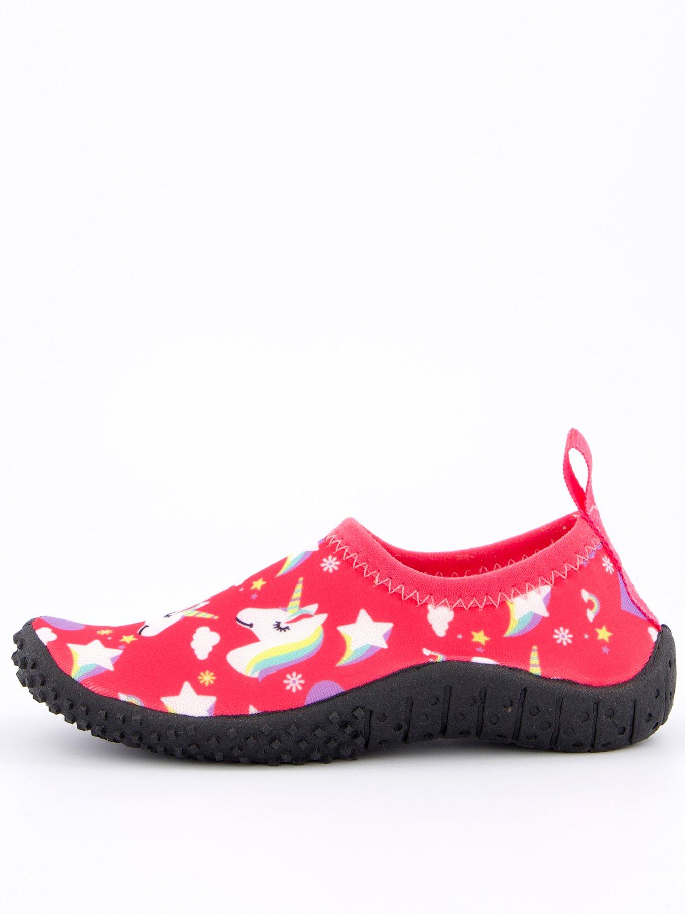 The Very Collection Girls Unicorn Water Shoe Pink Very