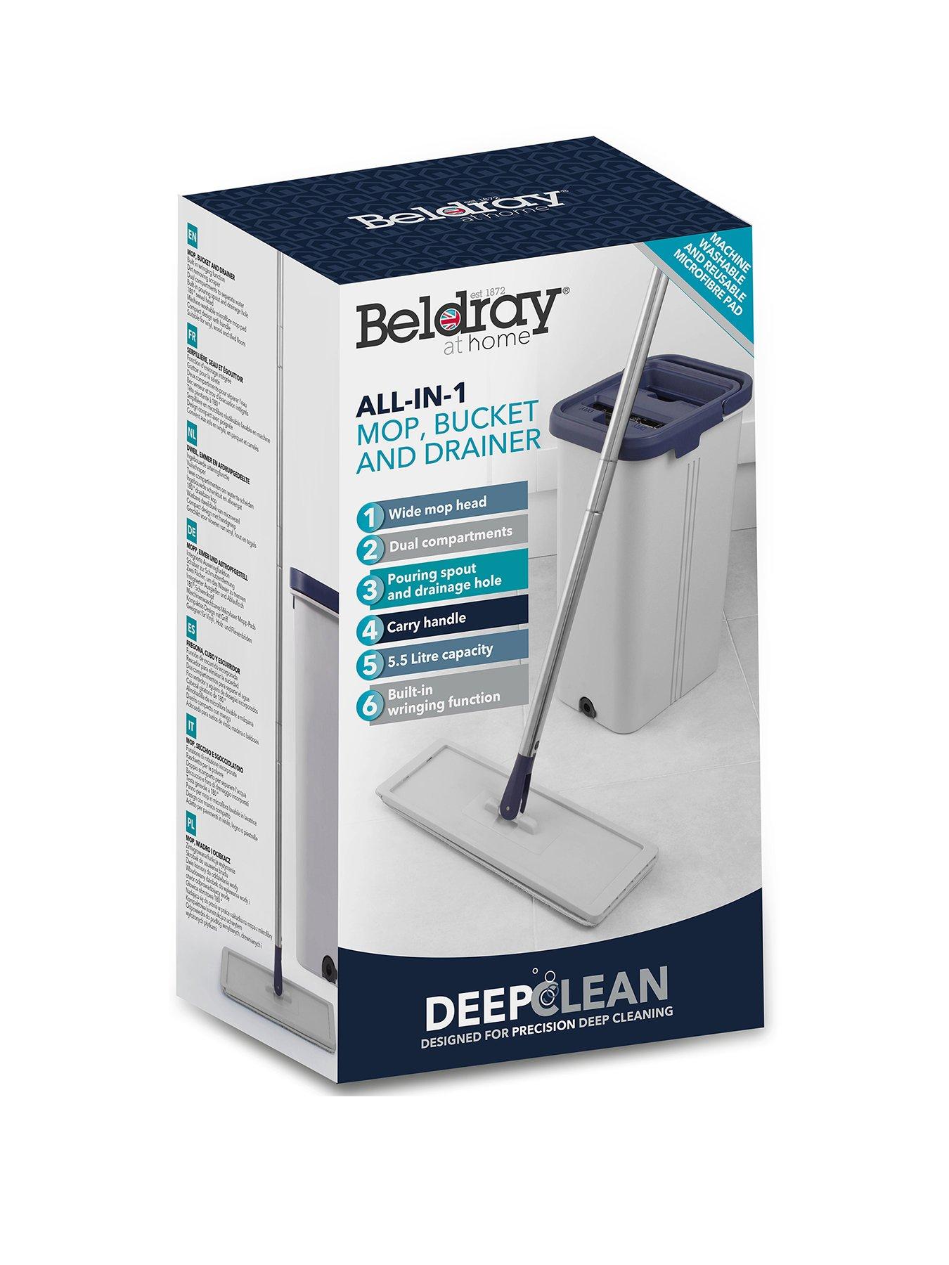 Beldray Deep Clean Flat Mop  &  Bucket Set