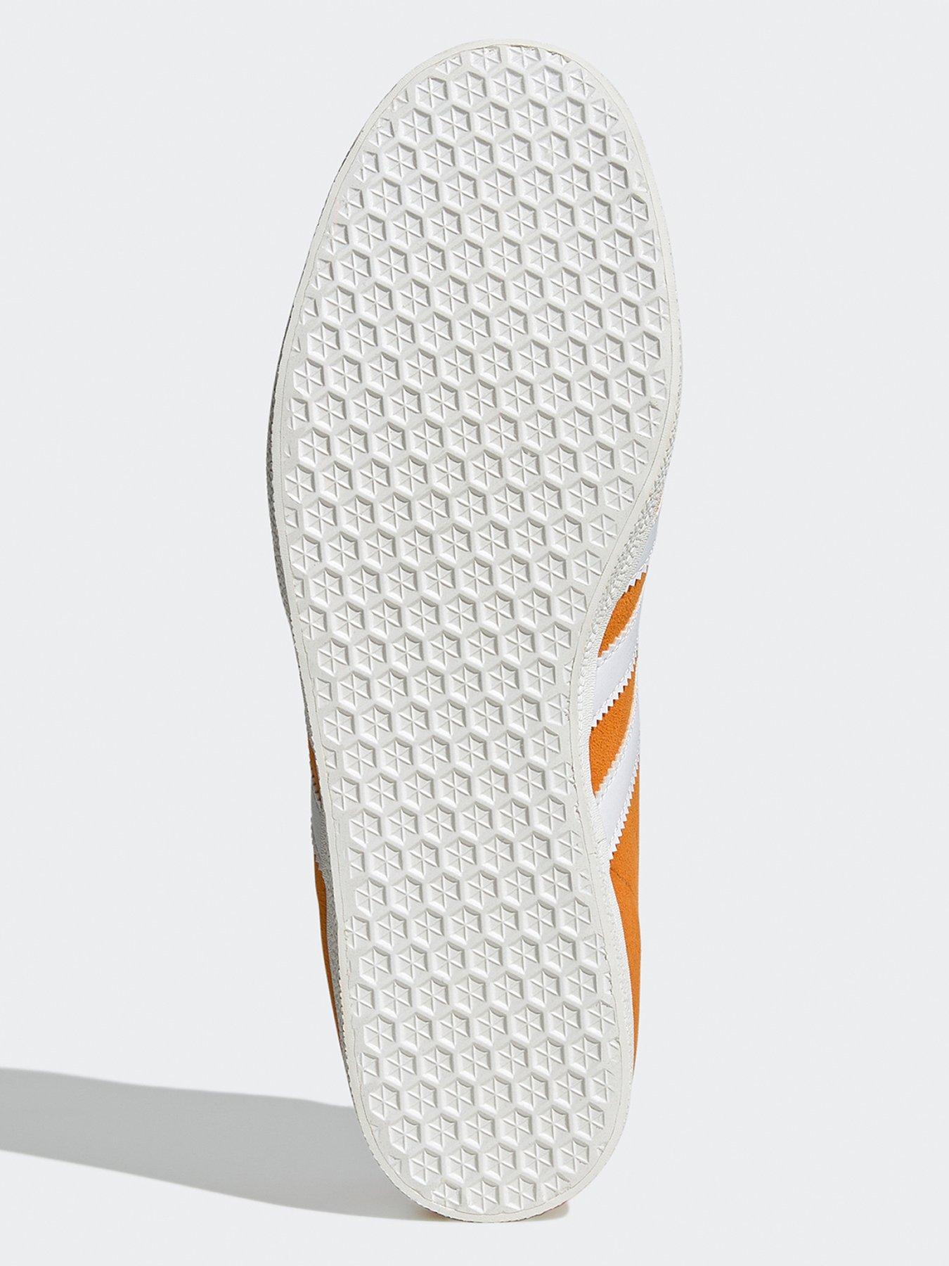 Orange adidas gazelle mens deals