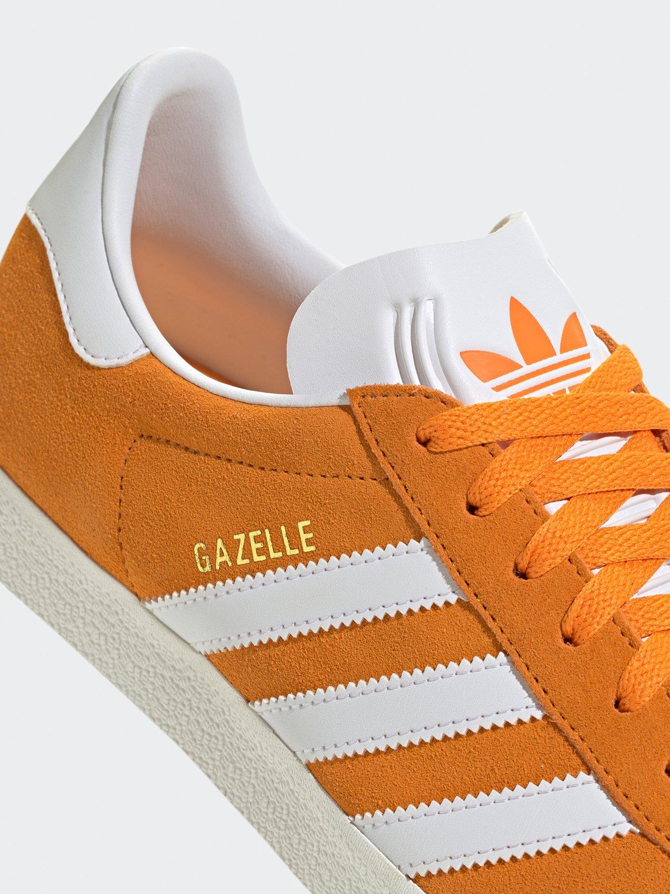 adidas Originals Men s Gazelle Trainers Orange White Very