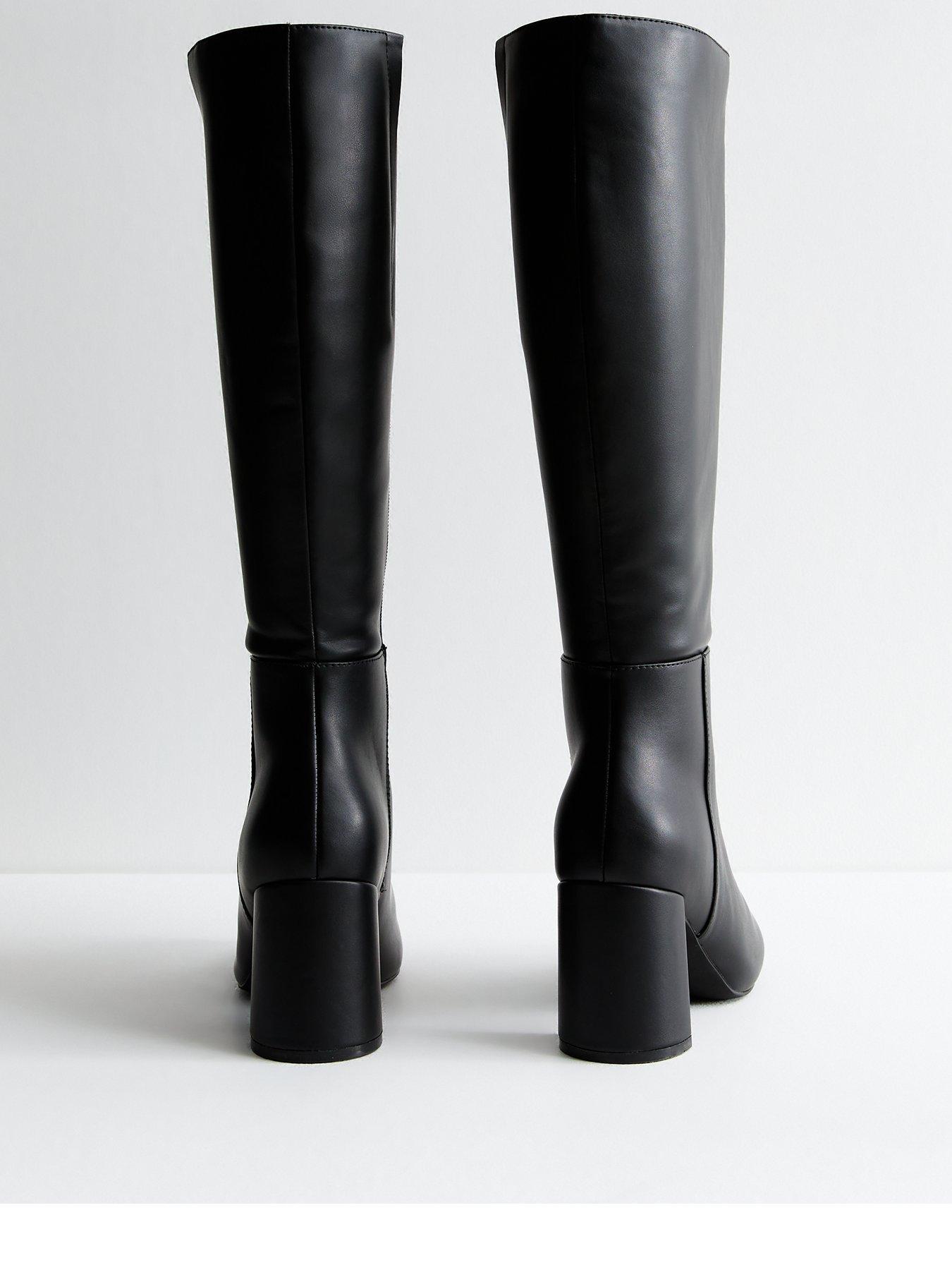High heel knee high boots uk online