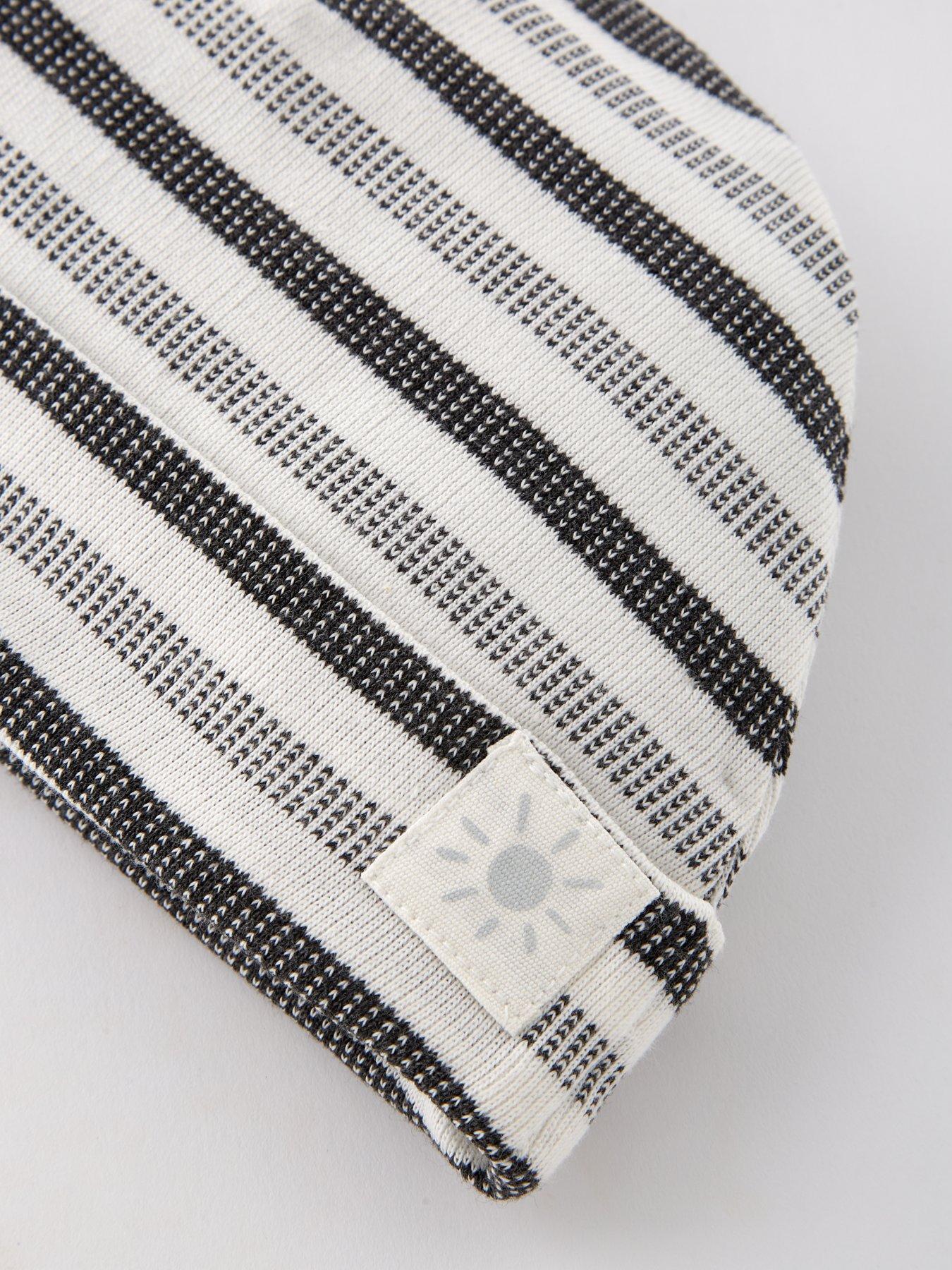 Image 4 of 4 of Mini V by Very Baby Boys Granddad Stripe Romper And Hat Set - Multi