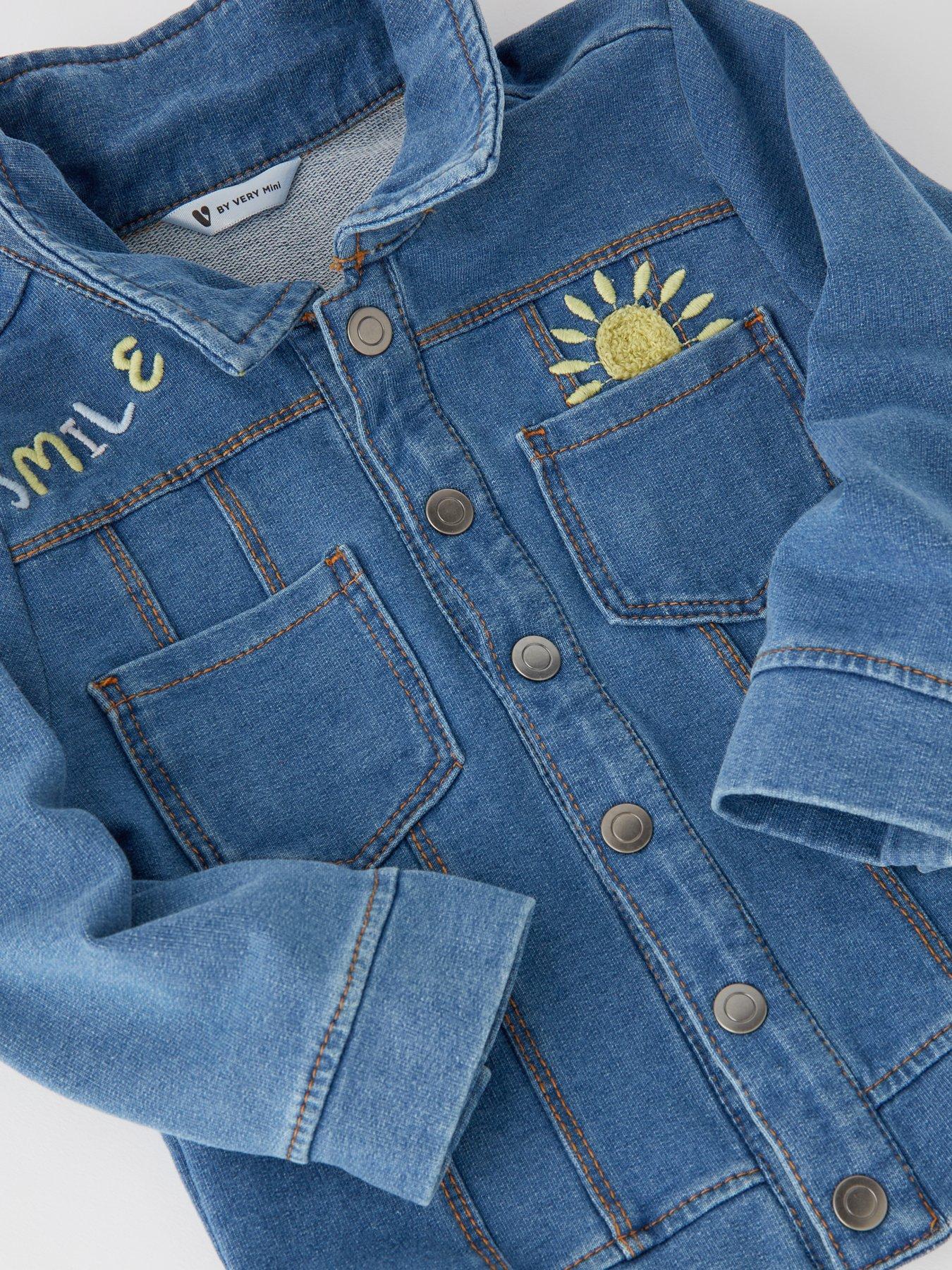 Image 4 of 4 of Mini V by Very Baby Boys Denim Jersey Jacket, Jeans and Body Suit Set - Multi