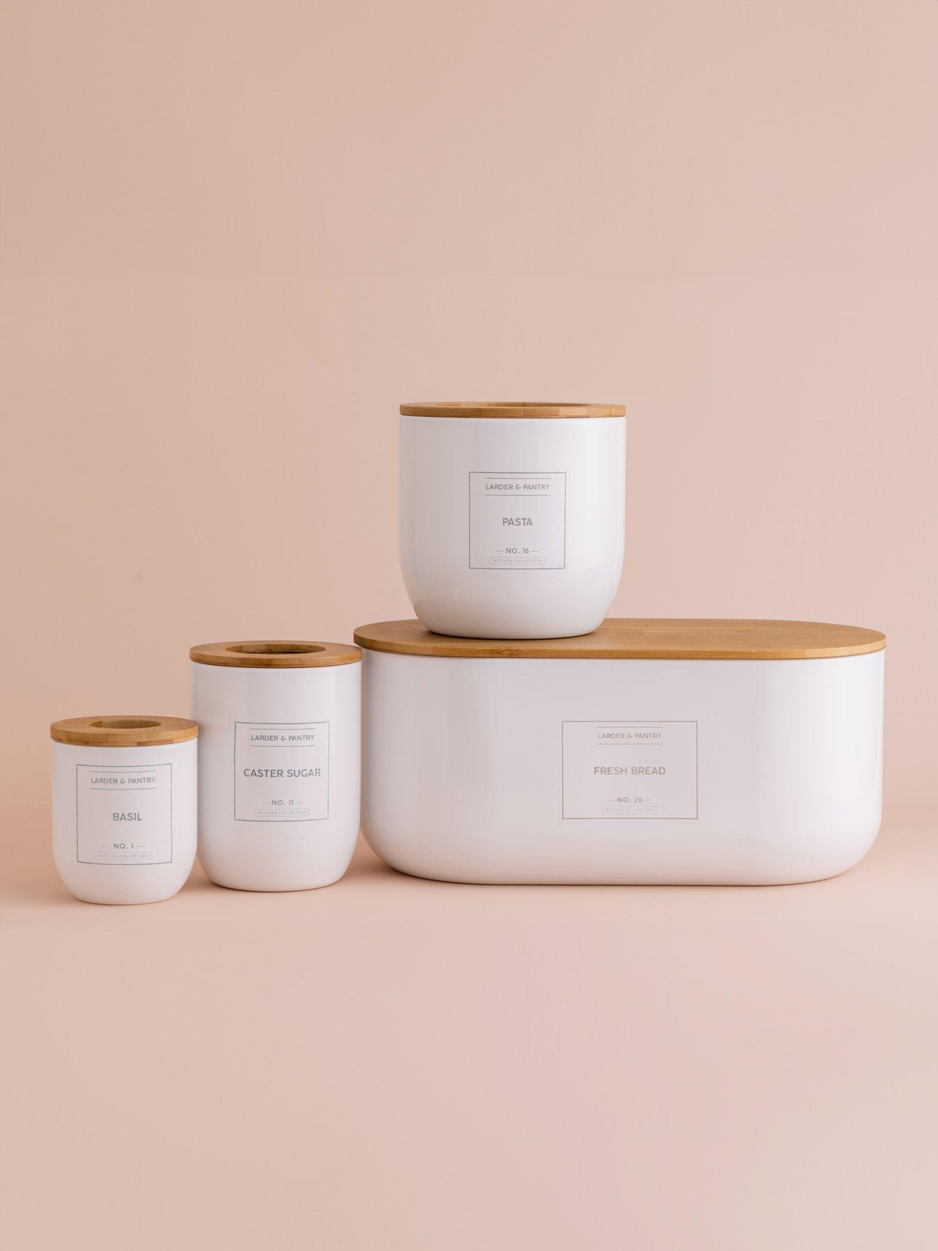 Product photograph of Typhoon Eden Set Of 3 Medium Storage Jars from very.co.uk