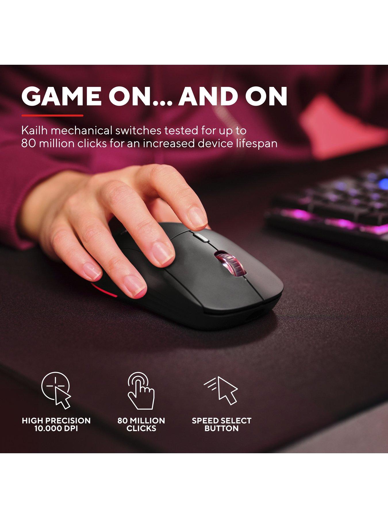 Trust GXT926 Redex II Wireless RGB Black Gaming Mouse for PC