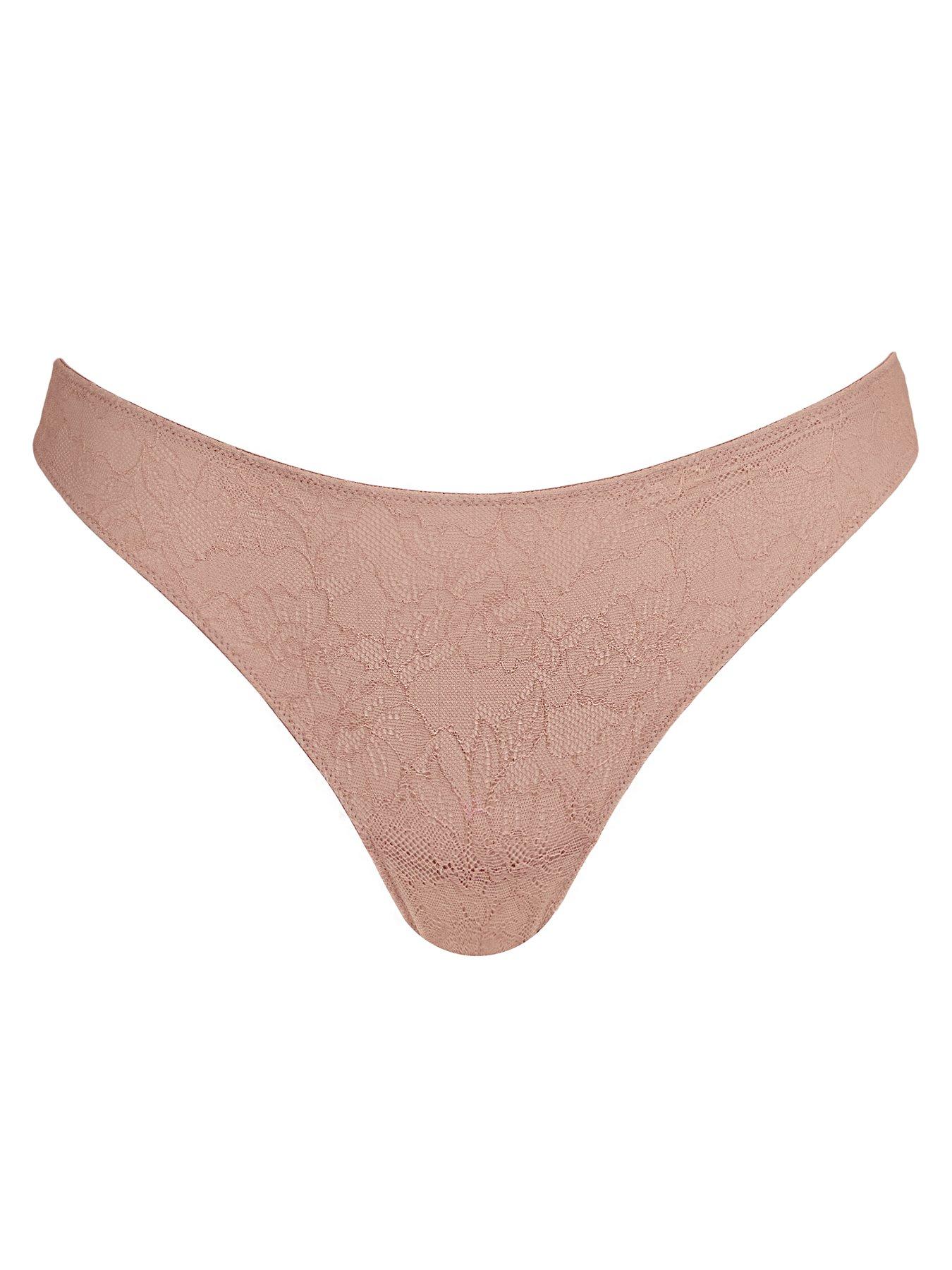 Image 4 of 4 of Curvy Kate Hey Girls Thong - Latte