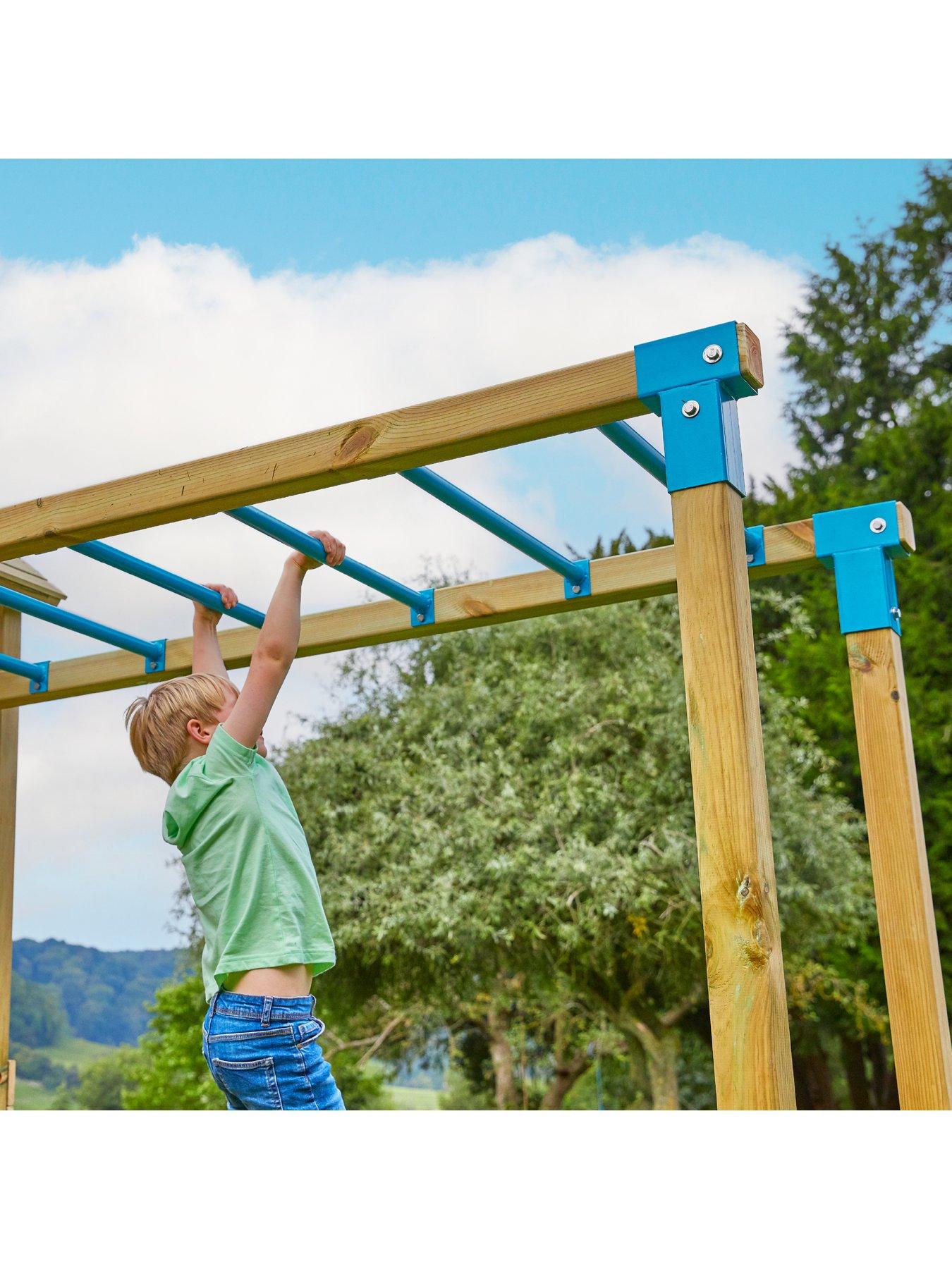 TP Skywood Wooden Climbing Frame including Sky Deck, Zipline